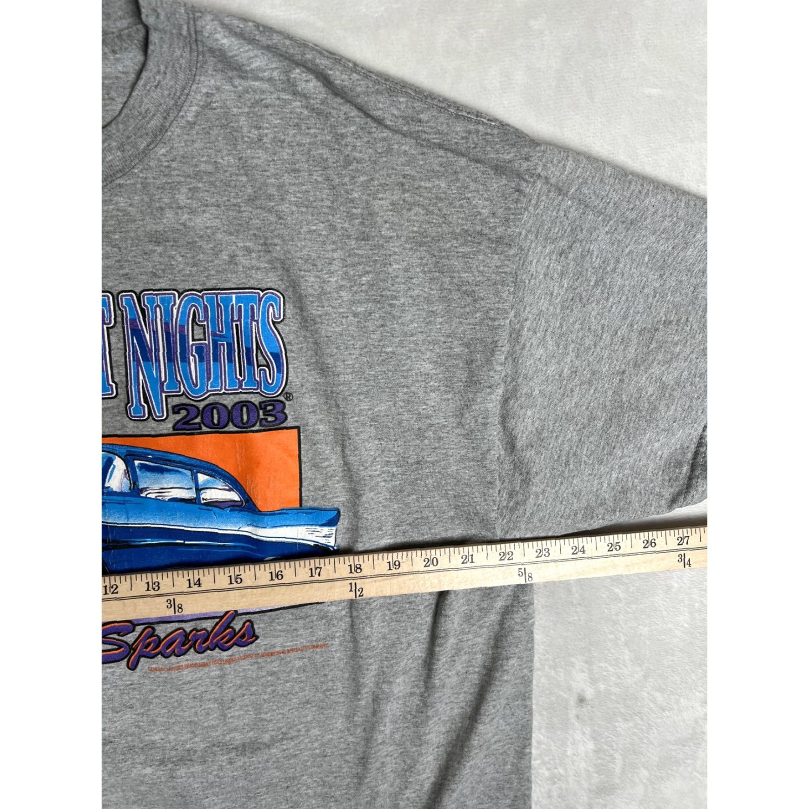 Port & Company VINTAGE Hot August Nights Shirt Mens XL Gray 2003 Reno Sparks Classic Car Tee Size US XL / EU 56 / 4 - 5 Thumbnail