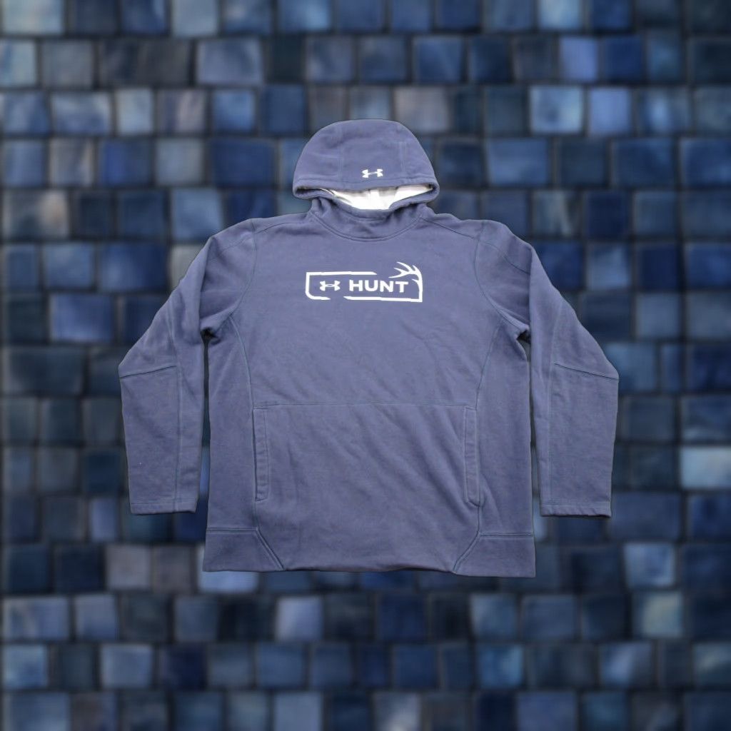 Under Armour Under Armour Hoodie Mens Blue Pullover Shirt Type Hooded Winter All Seasons Hunting Outdoors Sports Sleeves Long Sleeve Size L Mens Blue Hoodie Size US L / EU 52-54 / 3 - 1 Thumbnail