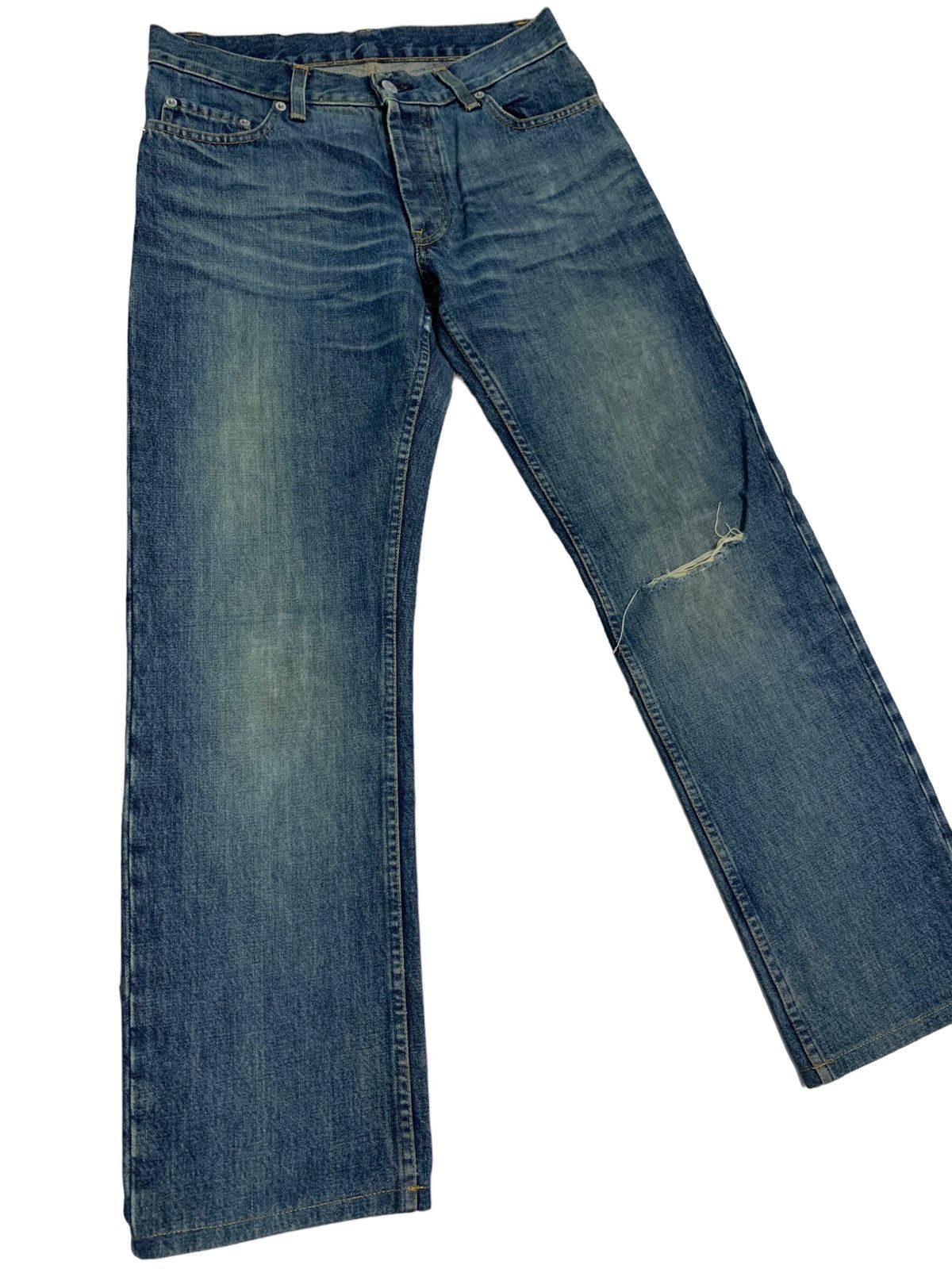 Helmut Lang 🔥Vintage Distressed Helmut Lang denim Jeans Size US 30 / EU 46 - 3 Thumbnail