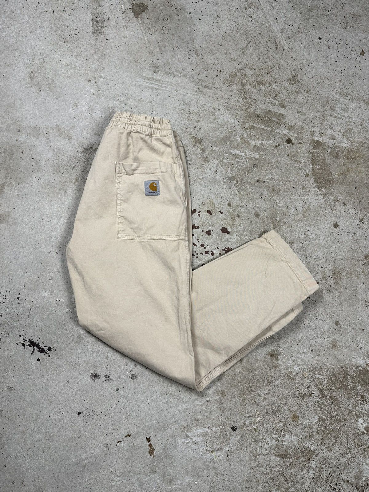Carhartt Carhartt Beige Lawton Pant Dirty Pants Size US 33 - 1 Thumbnail