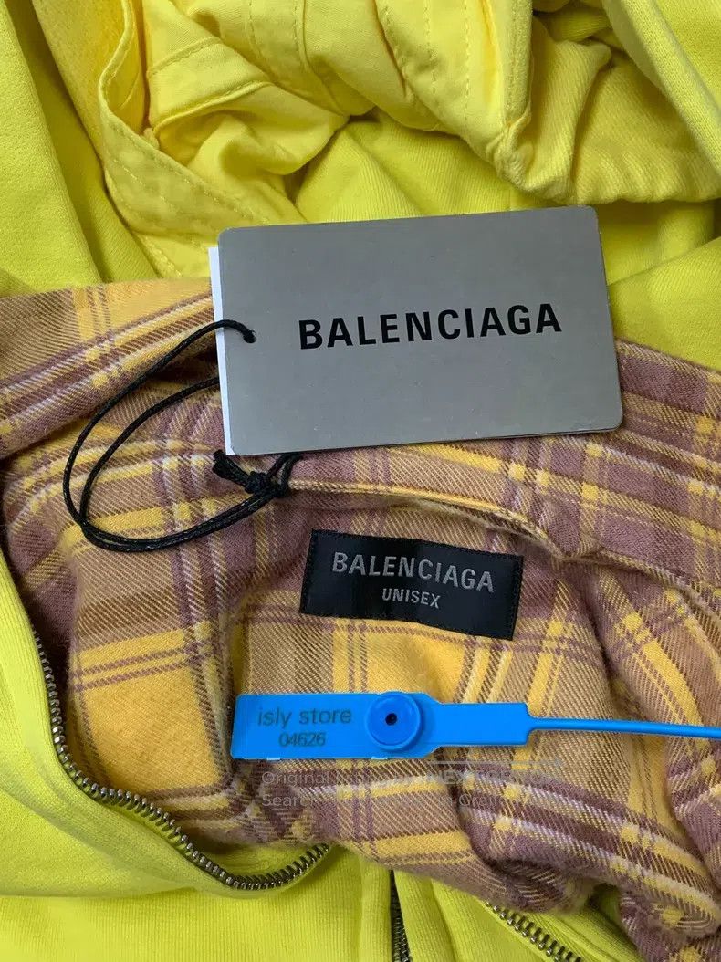 Balenciaga Balenciaga Patchwork Logo Print Hooded Sweatshirt Size US L / EU 52-54 / 3 - 5 Thumbnail