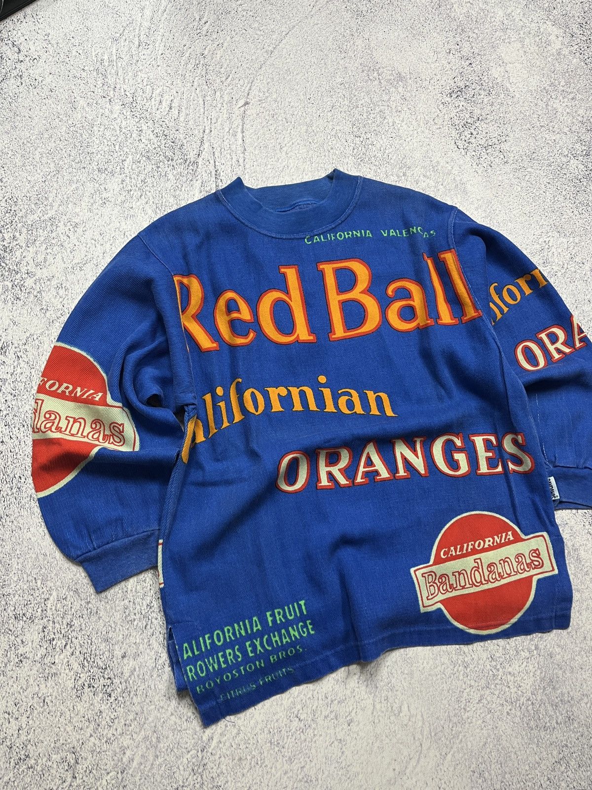 Vintage Crazy Vintage 90’s Red Ball Californian Oranges Sweatshirt Size US S / EU 44-46 / 1 - 5 Thumbnail