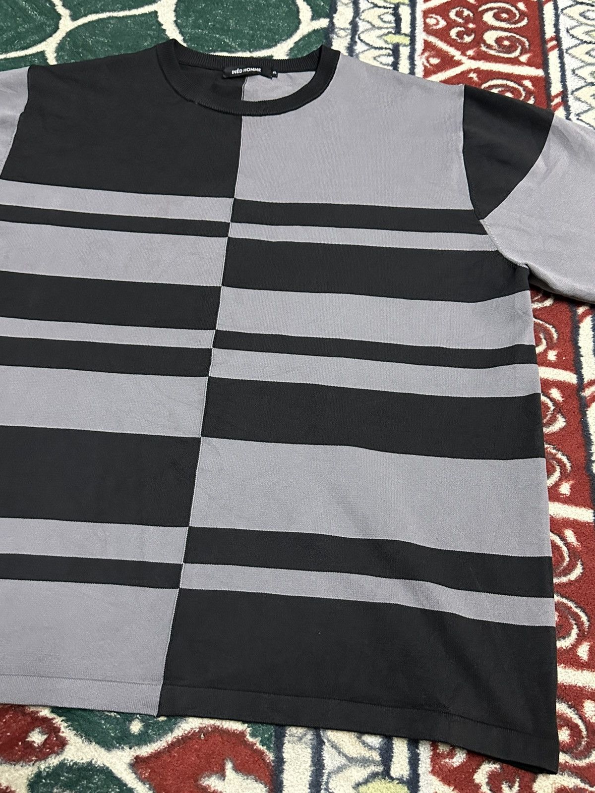 Yohji Yamamoto INÉD Homme Mens By Yohji Yamamoto Block Oversized Tee Size US L / EU 52-54 / 3 - 12 Thumbnail