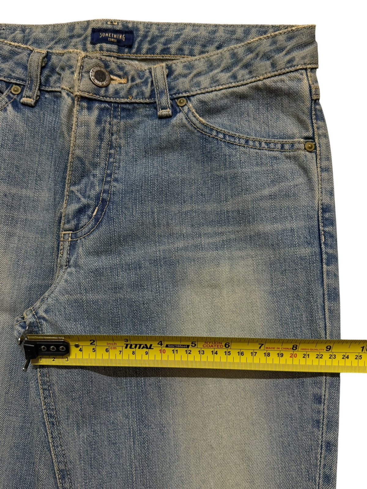 Edwin Vintage 90s Edwin Something Blue Mud Wash Wide Leg Flared Size 28" / US 6 / IT 42 - 11 Thumbnail