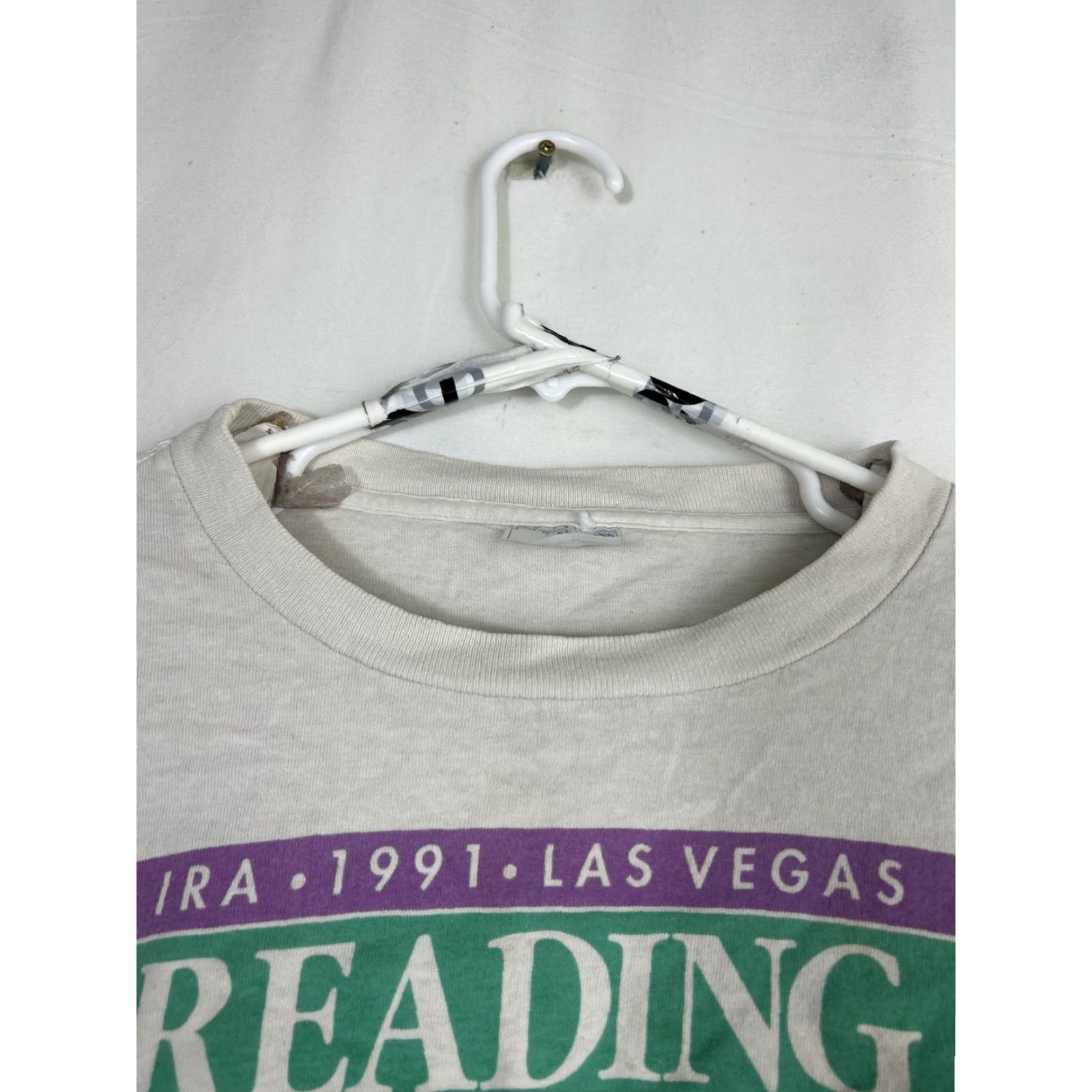 Vintage VINTAGE Four Seasons T-Shirt Men XL White 1991 Las Vegas Reading Cotton Short Sleeve Size US XL / EU 56 / 4 - 3 Thumbnail