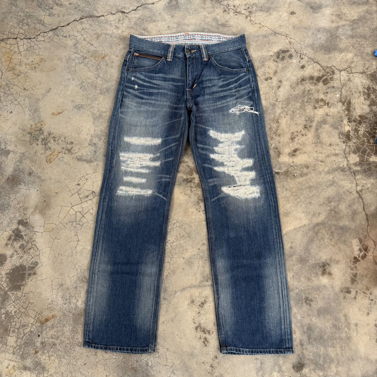 VINTAGE EDWIN XV FADED JEAN DENIM PANTS