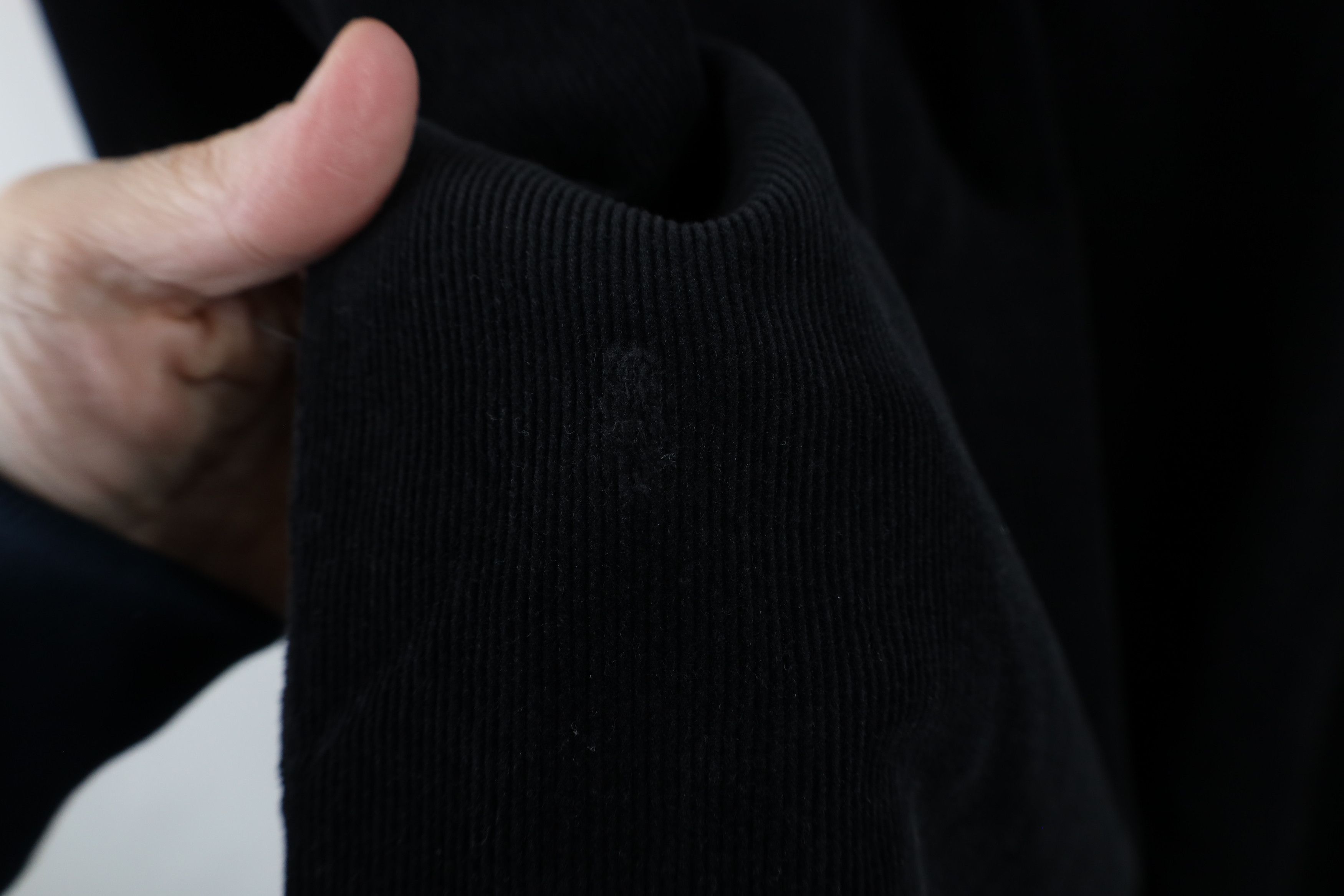 Vintage Vintage 90s Streetwear Corduroy Button Shirt Black Cotton Size US L / EU 52-54 / 3 - 8 Thumbnail