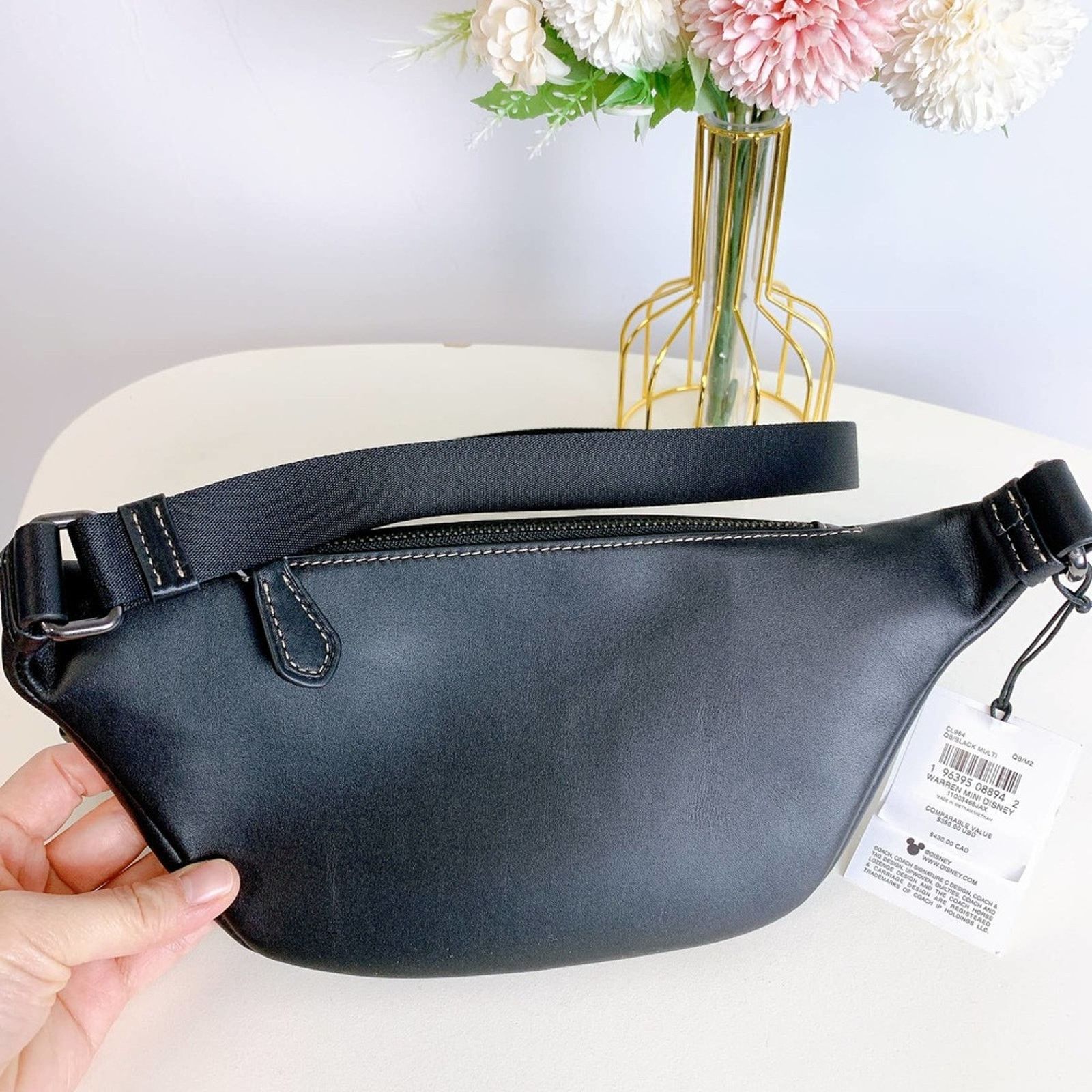 Coach Coach CL964 Disney X Coach Warren Mini Belt Bag IN Black Size ONE SIZE - 4 Thumbnail