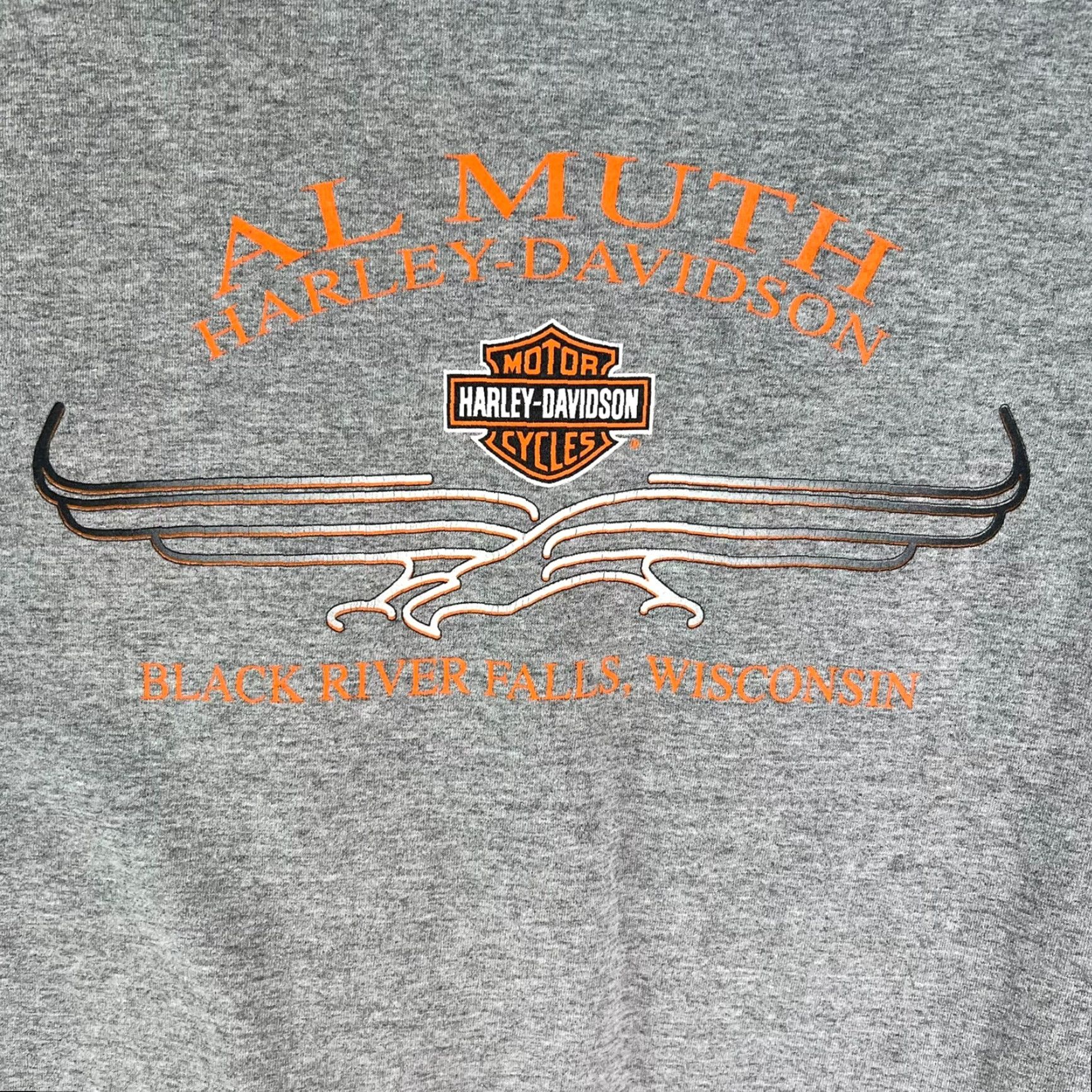 Harley Davidson Vintage Harley-Davidson T-Shirt Men XL Gray Motorcycle Graphic 2002 Retro Short Sleeve Size US XL / EU 56 / 4 - 5 Thumbnail
