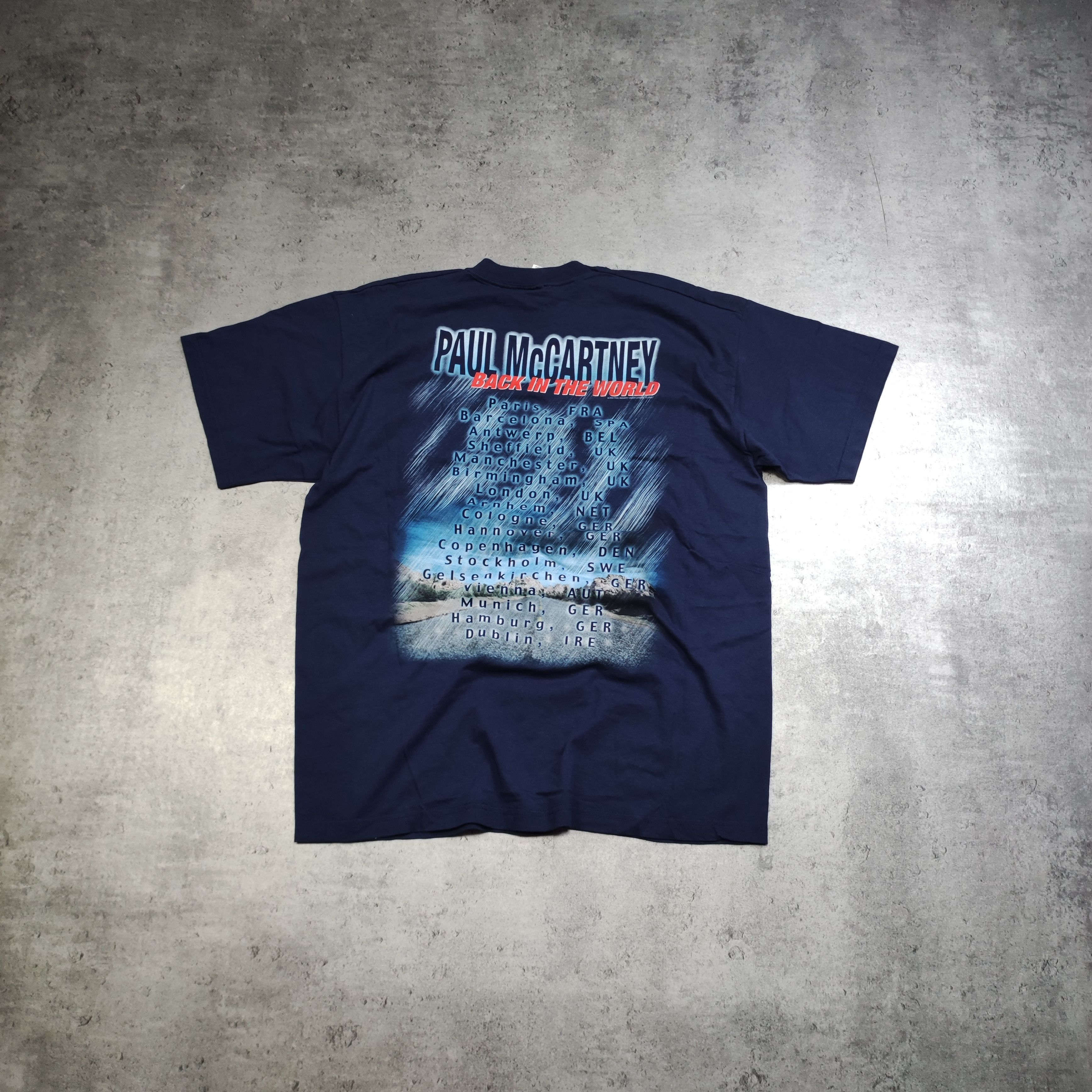 Band Tees × Vintage RARE Vintage Paul McCartney Back in The World 2003 Tour Tee Size US XL / EU 56 / 4 - 7 Thumbnail