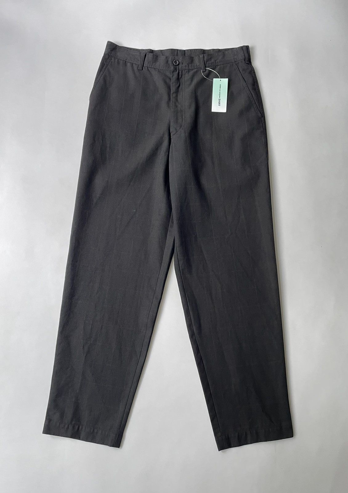 Comme des Garcons Black Cotton Check Print Trousers Size US 32 / EU 48 - 15 Thumbnail