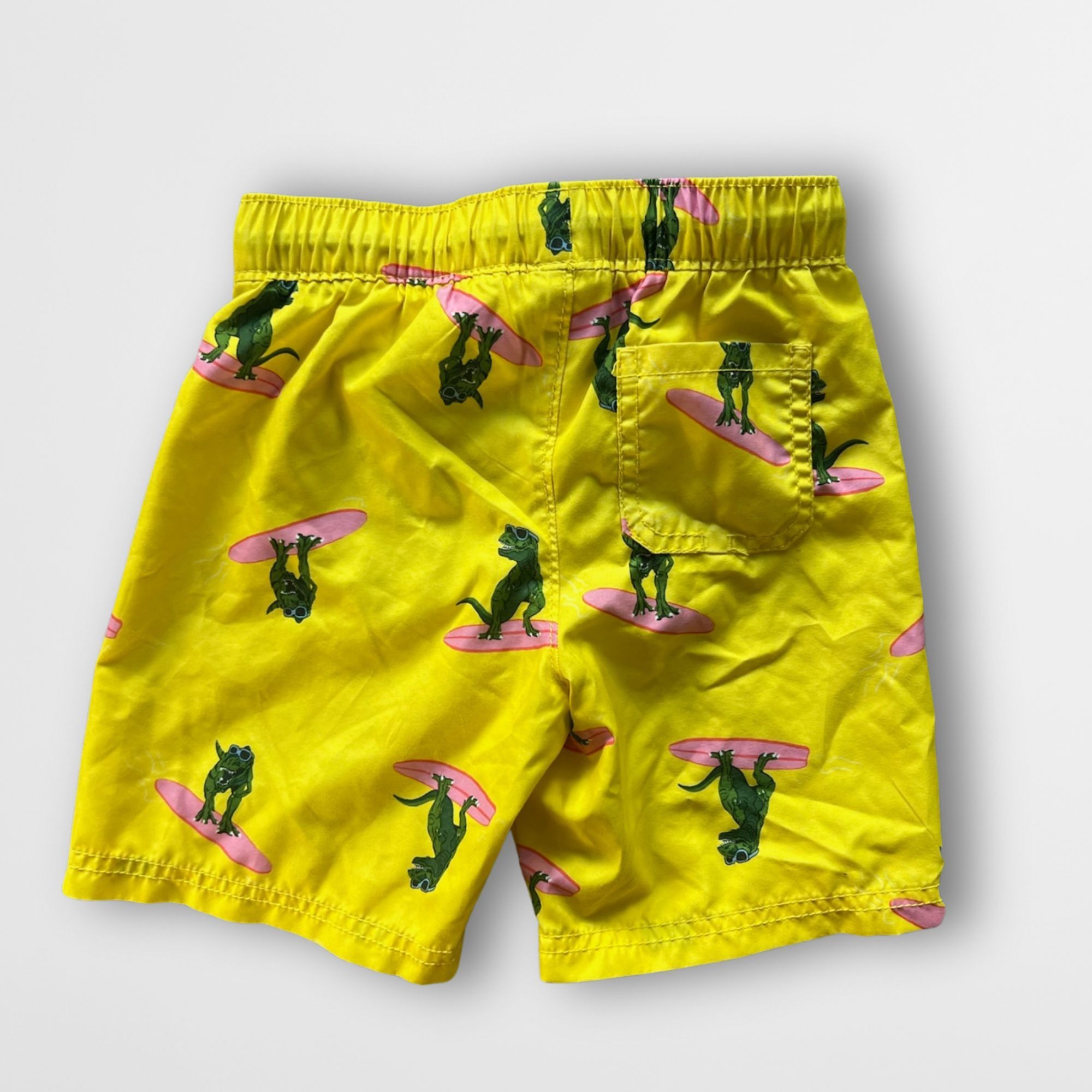 Old Navy Old Navy Kids 5T Printed Swim Trunks Green Surfing Cat Desig Size US 26 / EU 42 - 3 Thumbnail