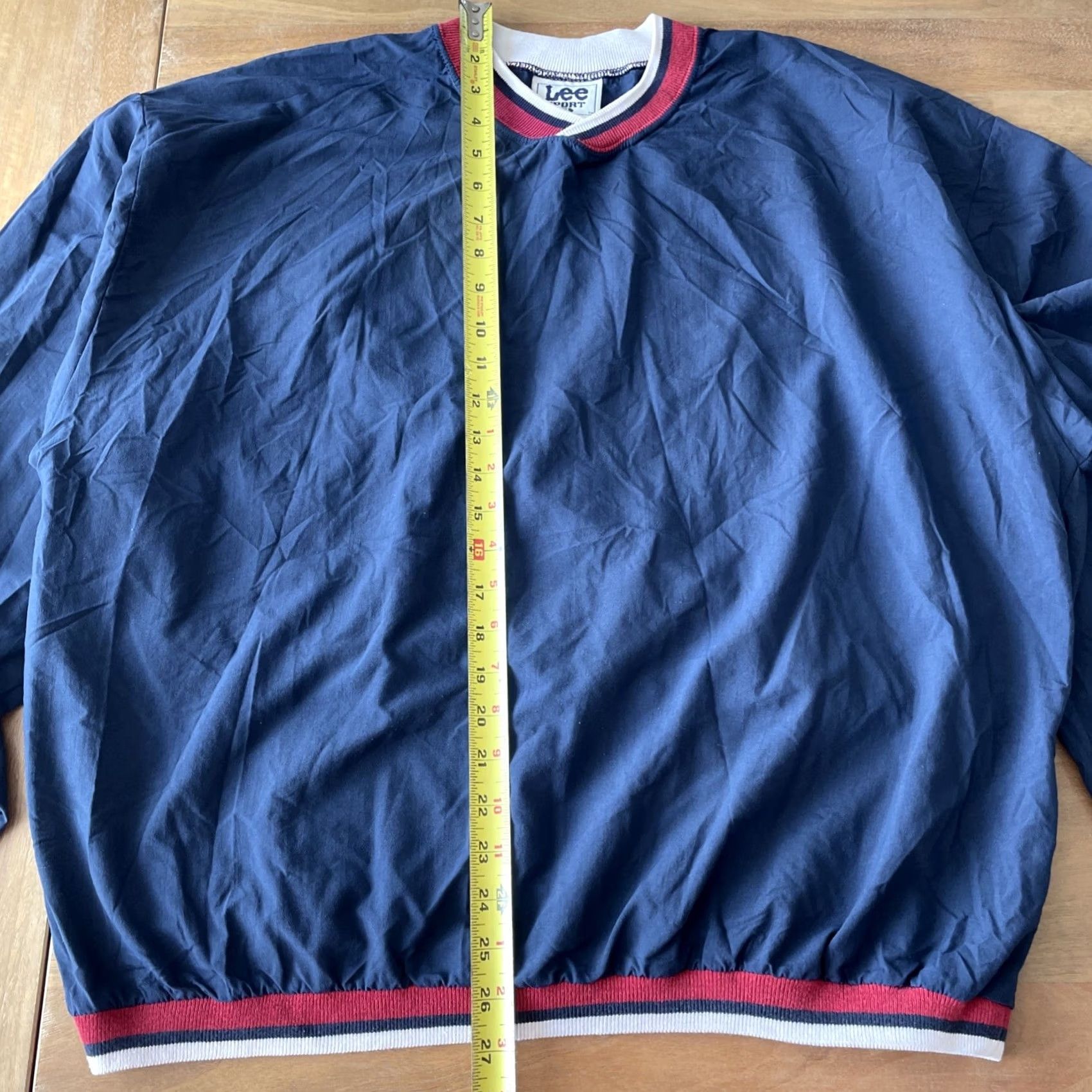 Lee VINTAGE Lee Windbreaker Mens XL Baseball MLB Pullover Longsleeve Blue Size US XL / EU 56 / 4 - 6 Thumbnail