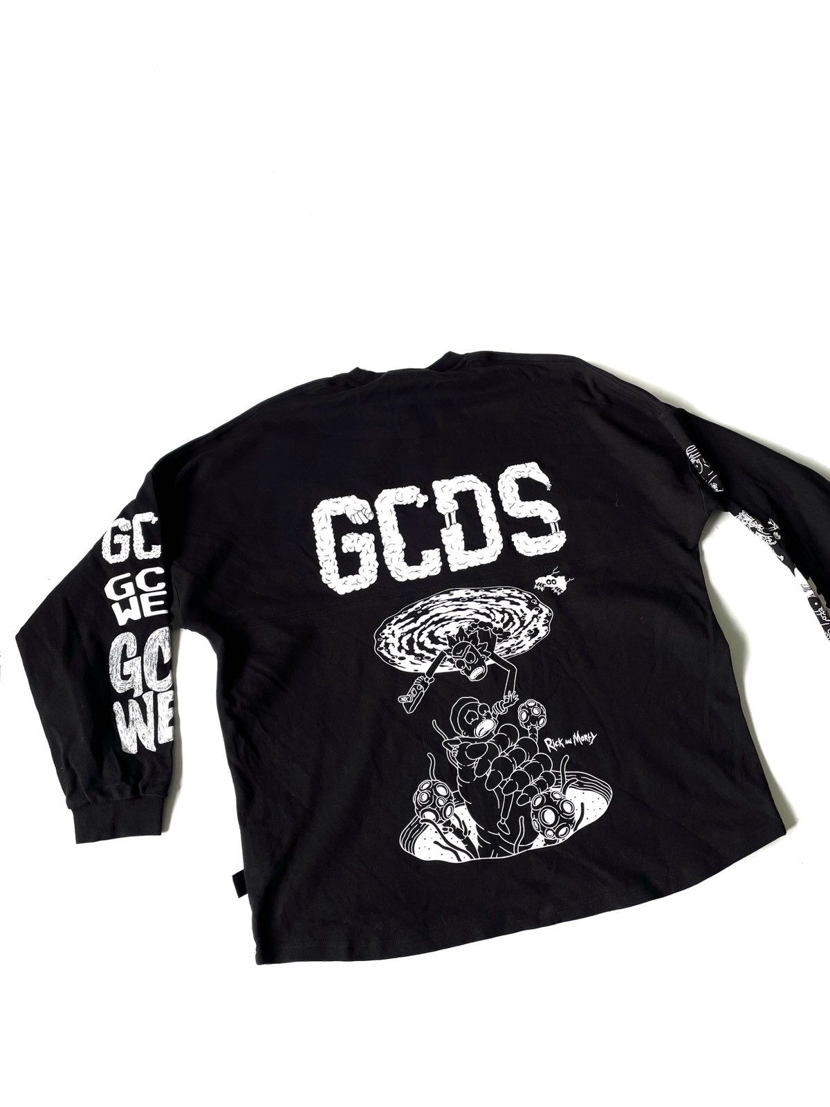 GCDS GCDS Men Black Long Sleeve Rick & Morty Oversized Size L Size US L / EU 52-54 / 3 - 12 Thumbnail