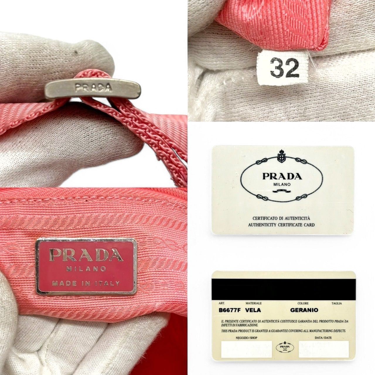 Prada Prada - Pink Nylon Backpack Rucksack Triangle Logo Plate Size ONE SIZE - 7 Thumbnail