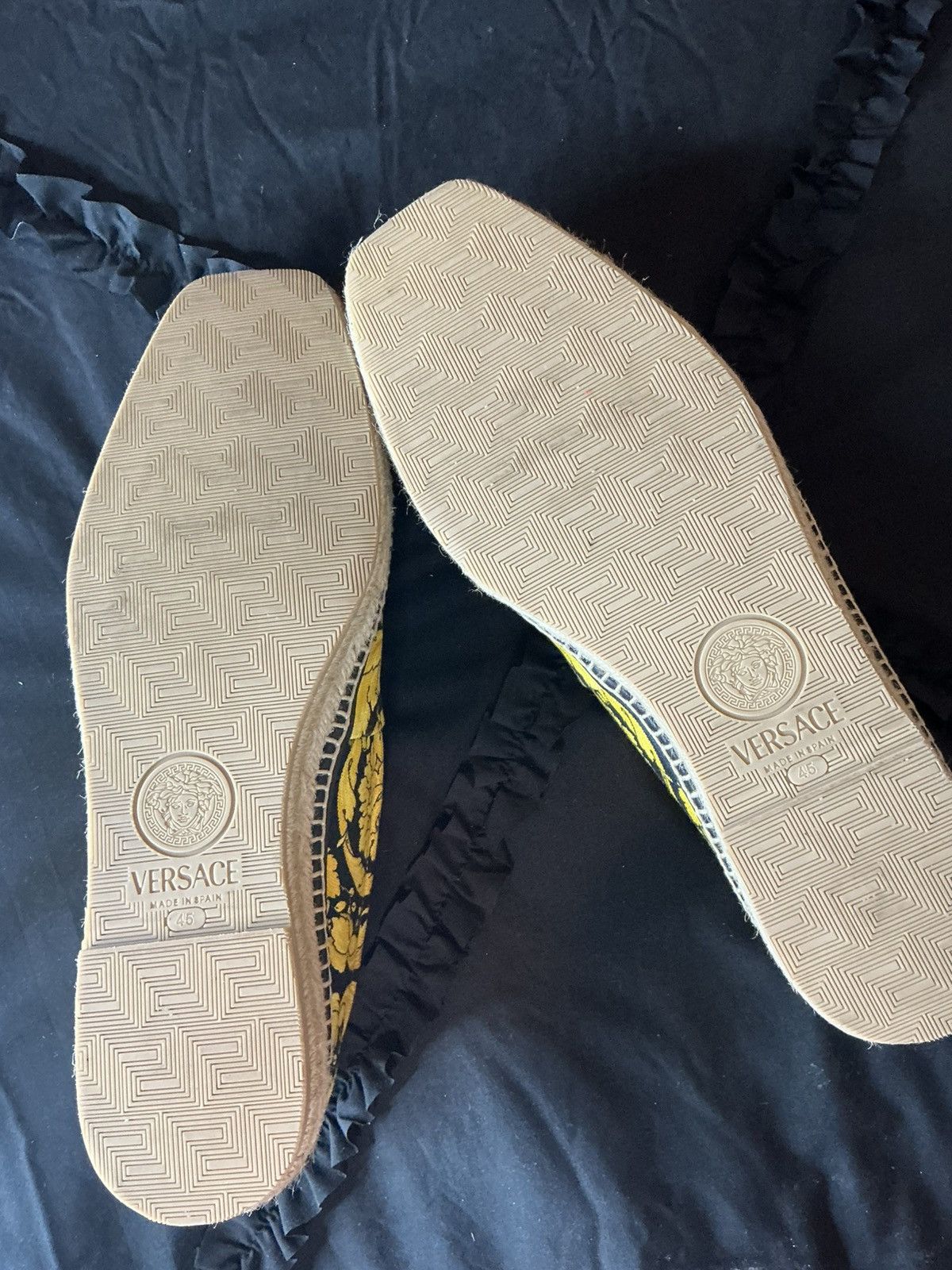 Versace Versace Barocco Print Espadrilles — Yellow/Black Edition Size US 12 / EU 45 - 7 Thumbnail