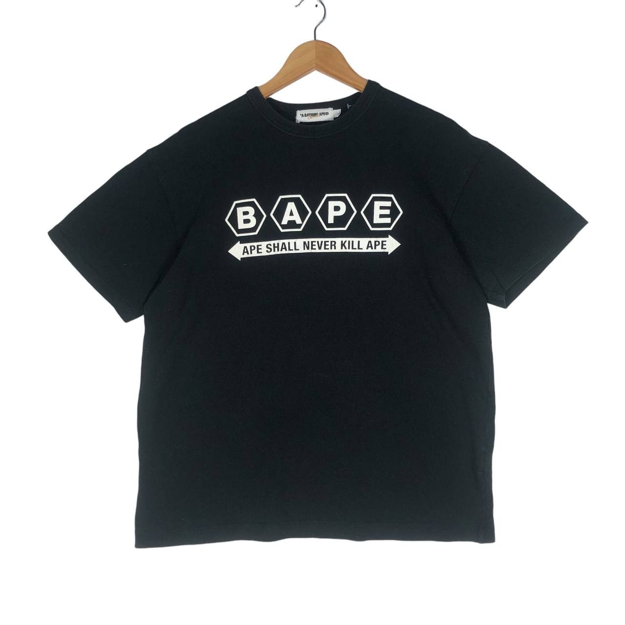 Bape Vintage A Bathing Ape Shall Never Kill Ape men t-shirt Size US L / EU 52-54 / 3 - 1 Thumbnail