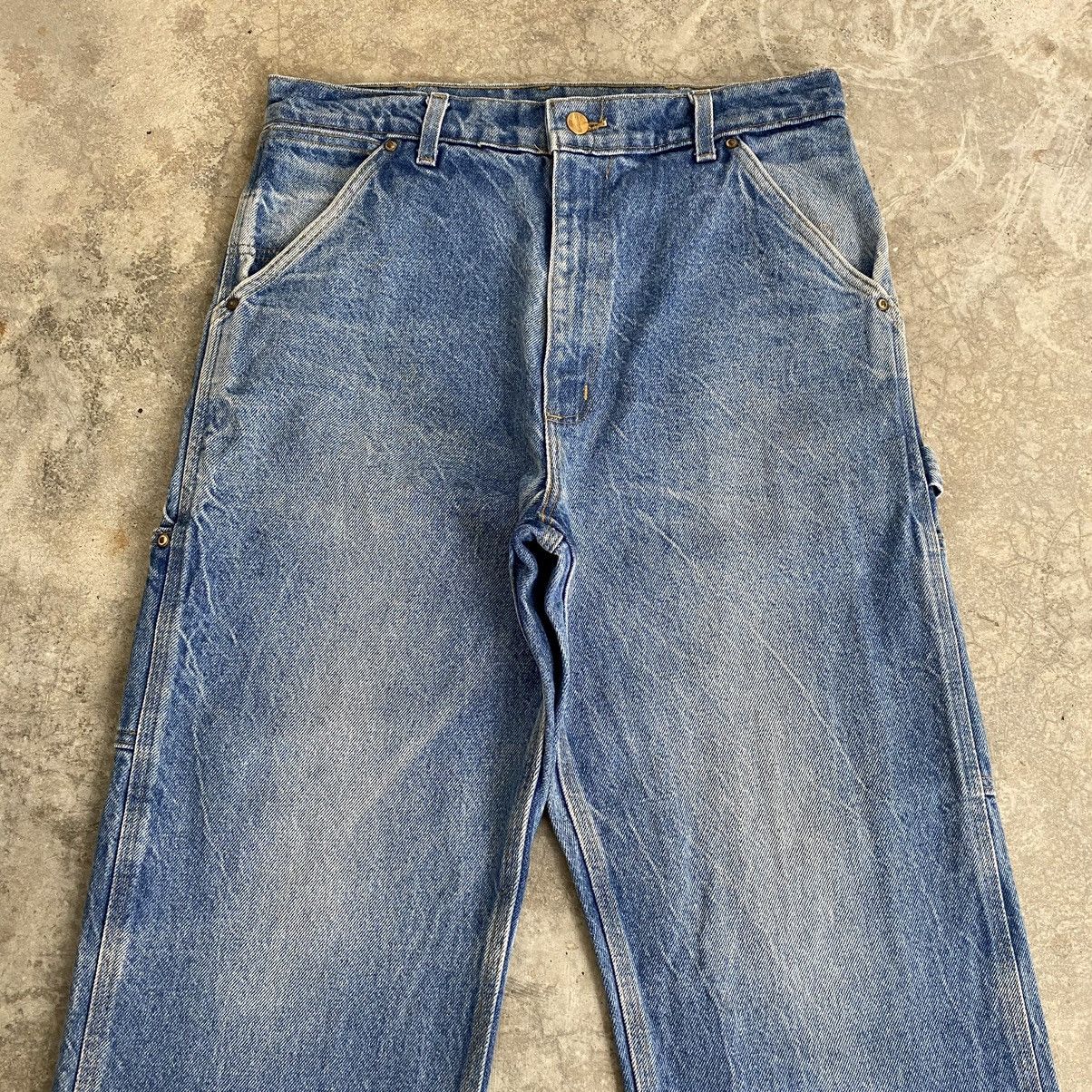 Carhartt Vintage Carhartt Faded Blue Carpenter Work Denim Jeans Size US 32 / EU 48 - 4 Thumbnail