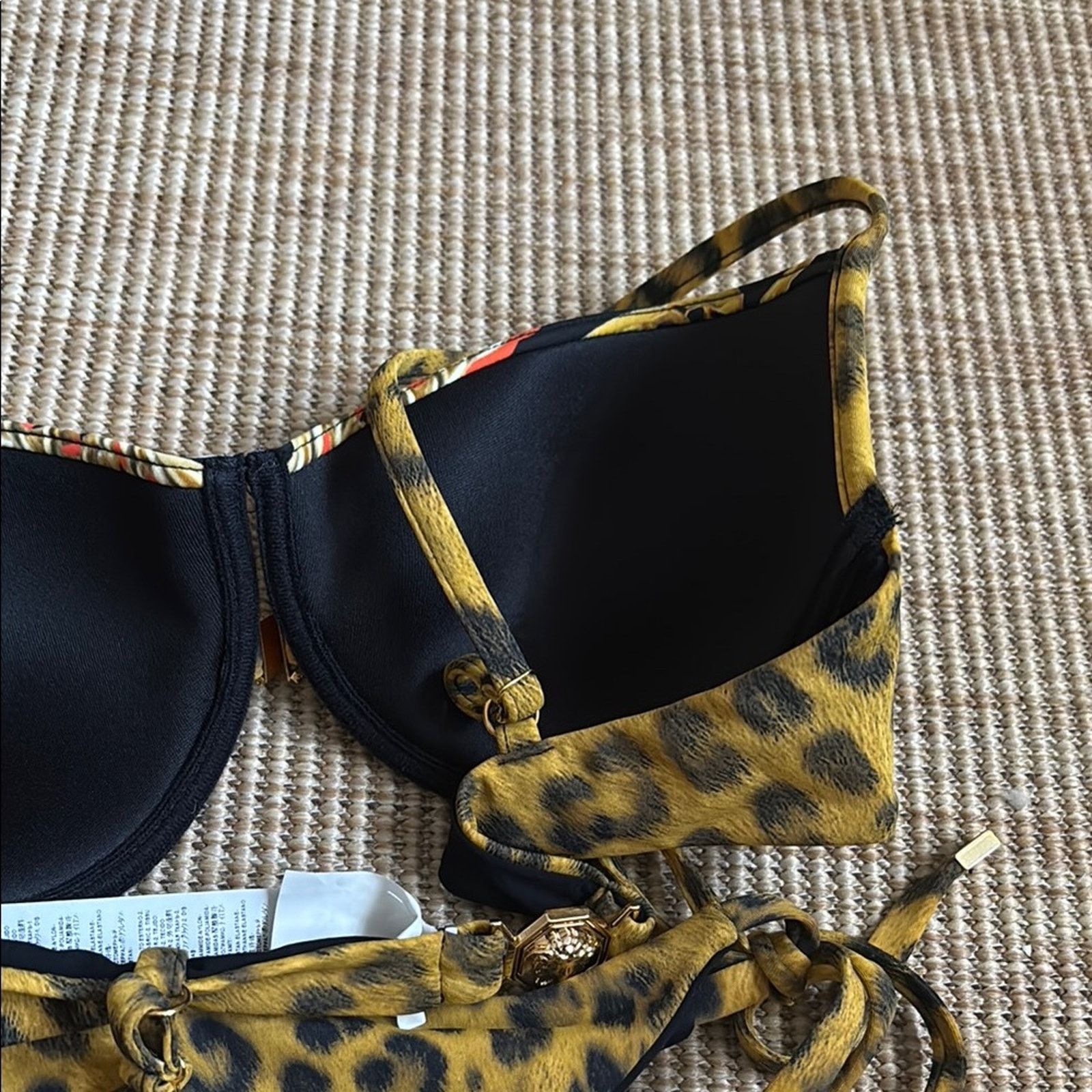 Versace NWT Versace Black and Yellow Bikini Swimwear Size 3C Size ONE SIZE - 9 Thumbnail