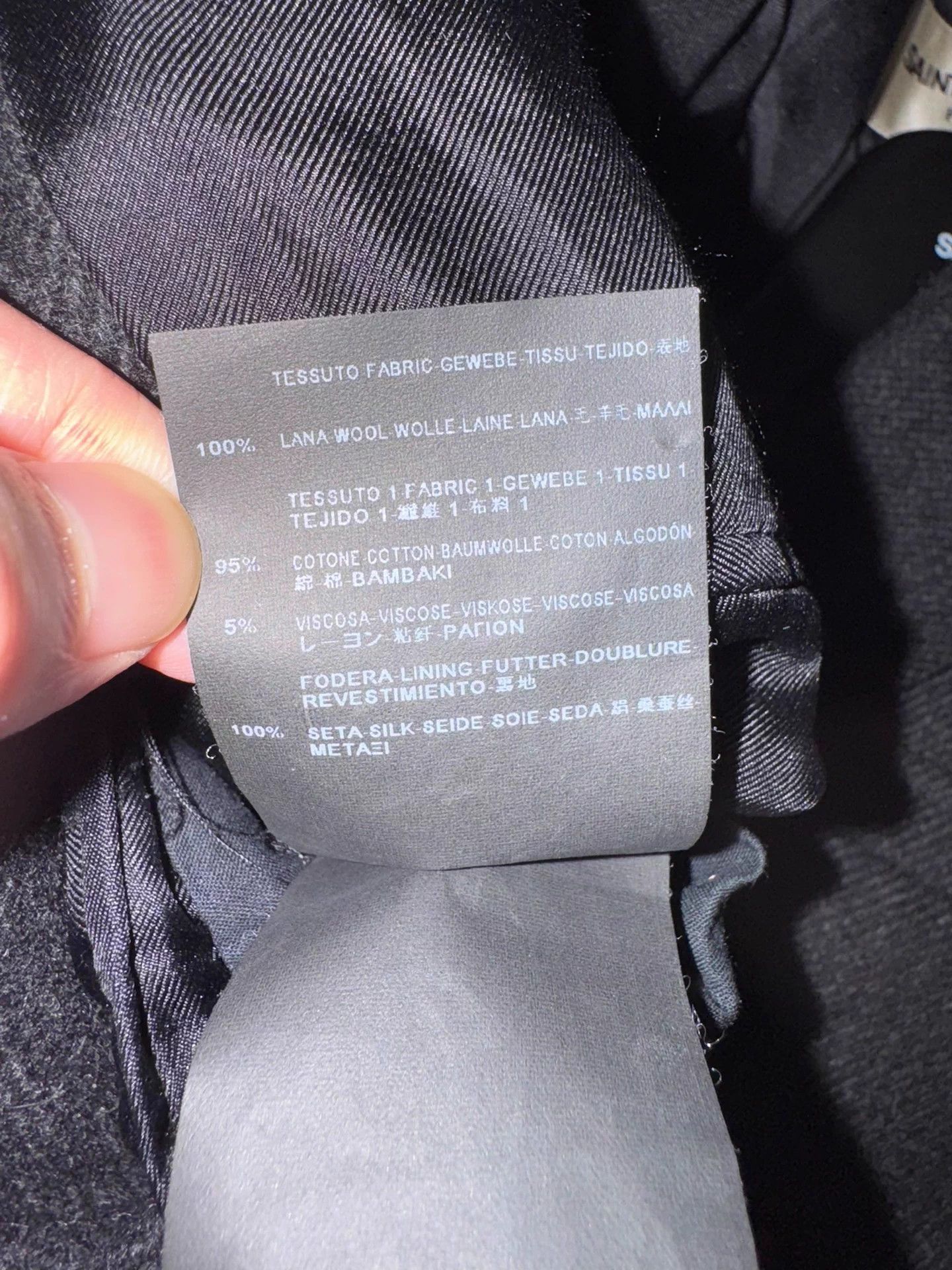 Saint Laurent Paris Saint Laurent SLP 14FW Wool Velvet Lapel 3-Button Coat 48 Size US M / EU 48-50 / 2 - 6 Thumbnail