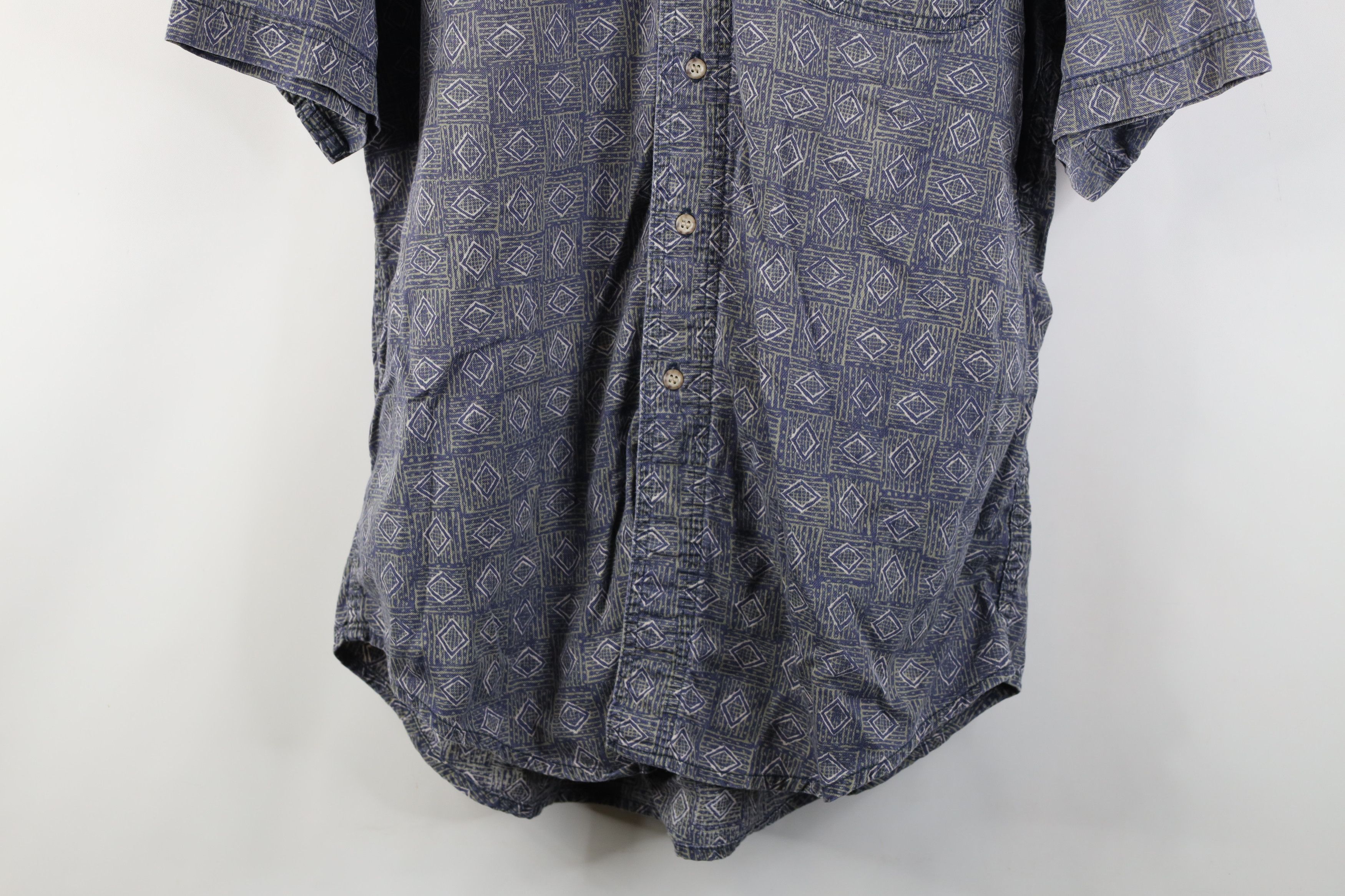 Woolrich Woolen Mills Vintage 90s Woolrich Short Sleeve Button Down Shirt Size US L / EU 52-54 / 3 - 3 Thumbnail