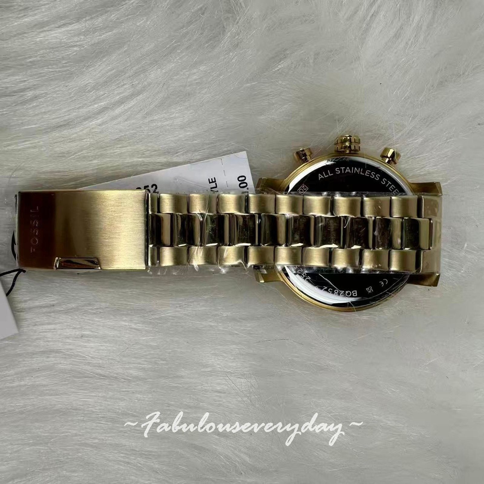 Fossil FOSSIL Men Rhett Multifunction Watch White Dial Gold BQ2852 Size ONE SIZE - 7 Thumbnail