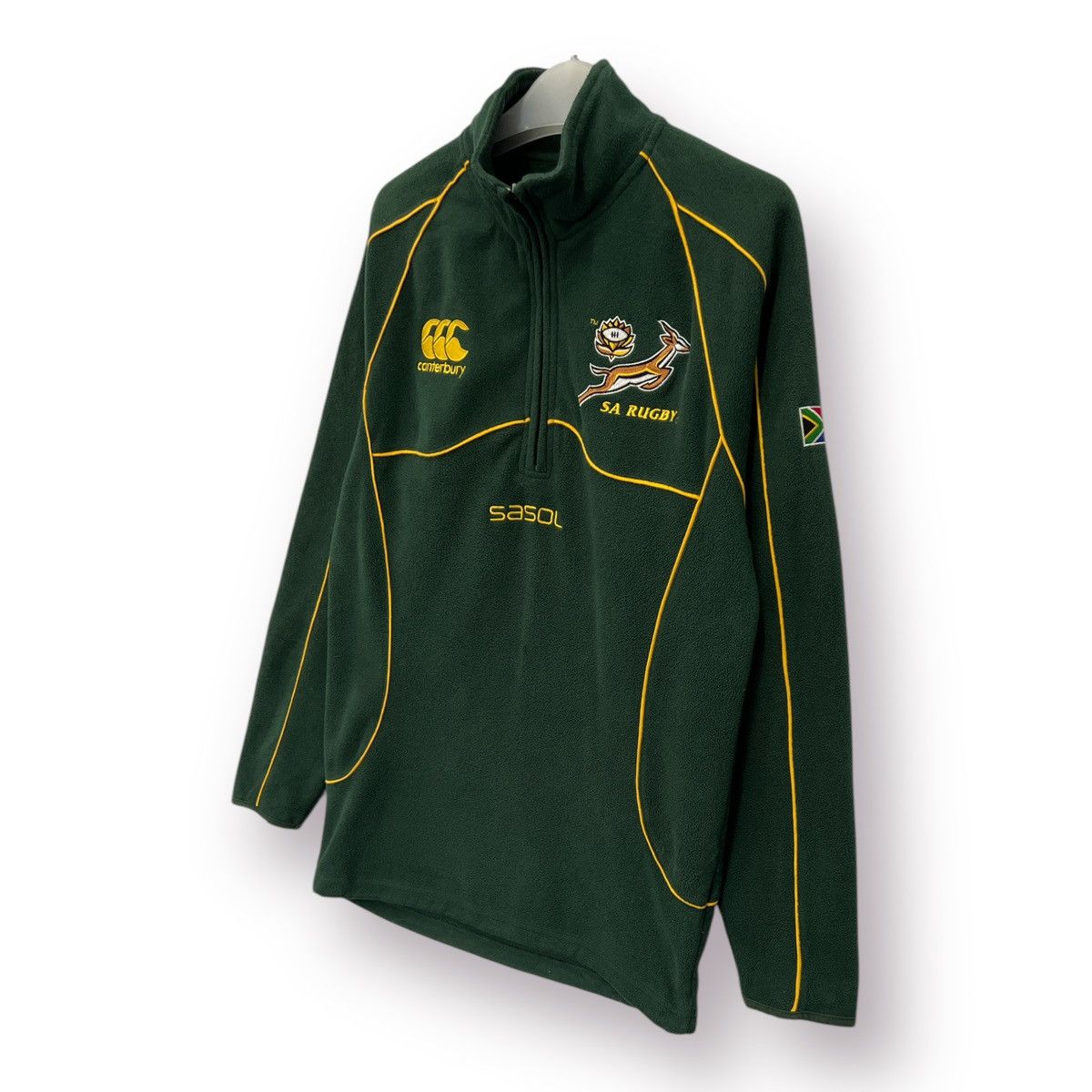 Canterbury of New Zealand 🔥 Canterbury S.Africa Springbok Rugby Club Half zip Sweat S Size US XS / EU 42 / 0 - 2 Thumbnail