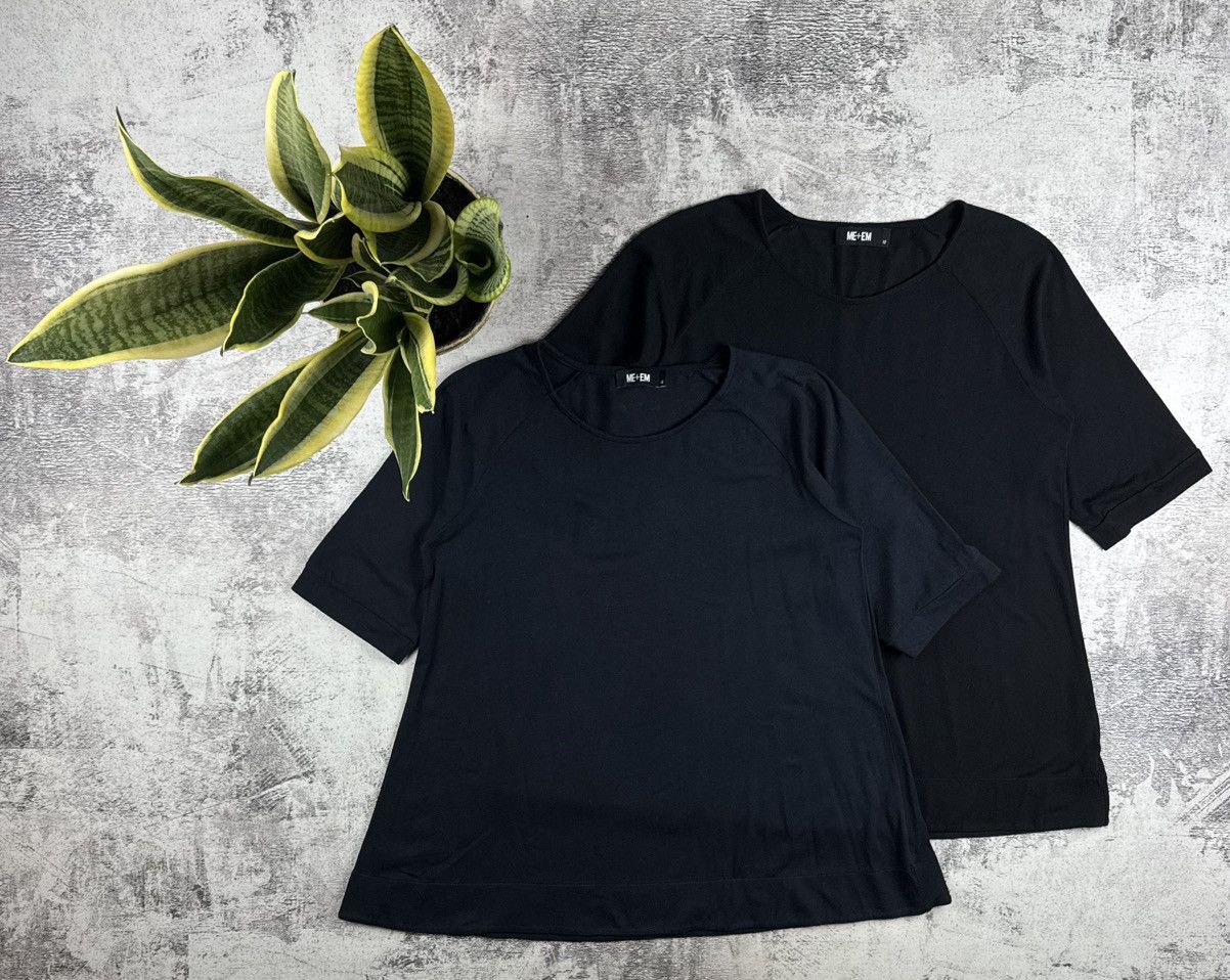 ME+EM 2 Dresses ME+EM Women’s Relaxed Fit T-Midi Casual Shirt Tunic Black Navy 12 Size Size XL / US 12-14 / IT 48-50 - 1 Thumbnail