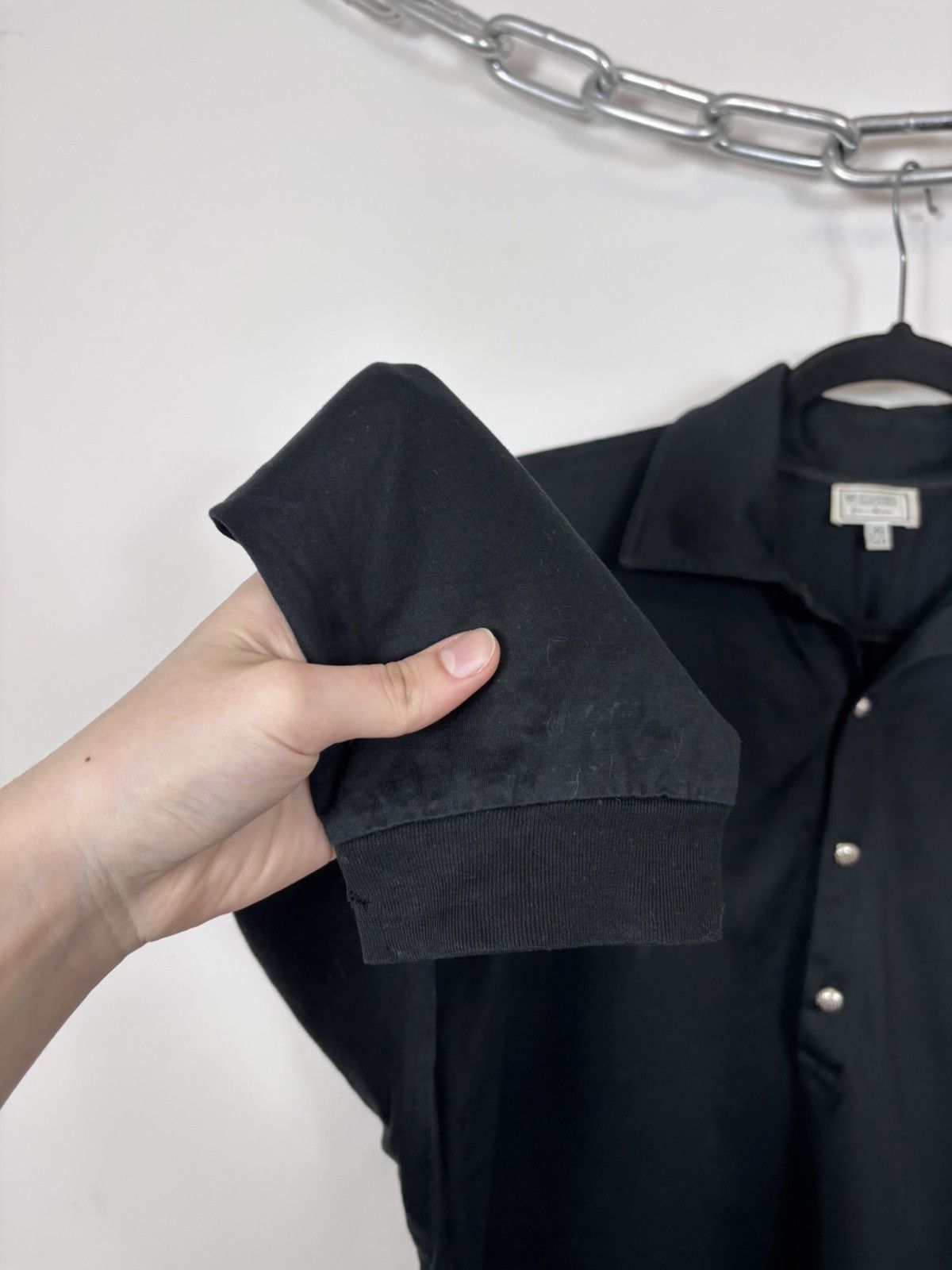 Versus Versace Vintage Gianni Versace Versus Men’s Long Sleeve Polo Shirt Size US L / EU 52-54 / 3 - 12 Thumbnail