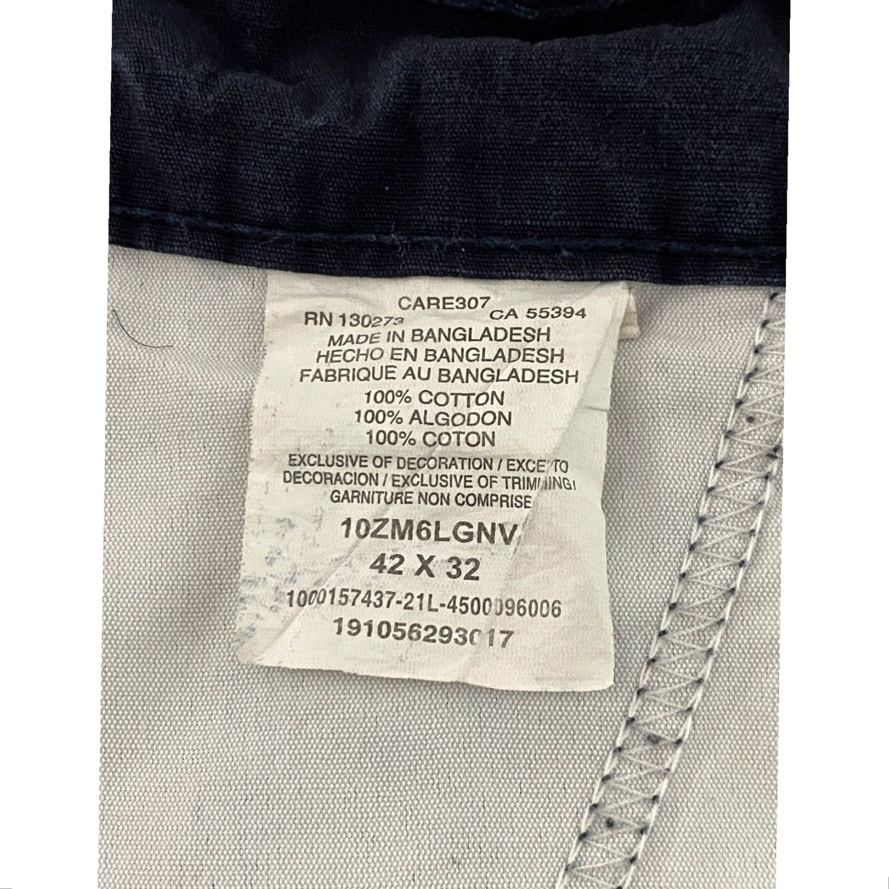 Wrangler VINTAGE Wrangler Authentics Mens Cargo Pants Navy Blue 42x32 Relaxed Fit Size US 42 / EU 58 - 4 Thumbnail