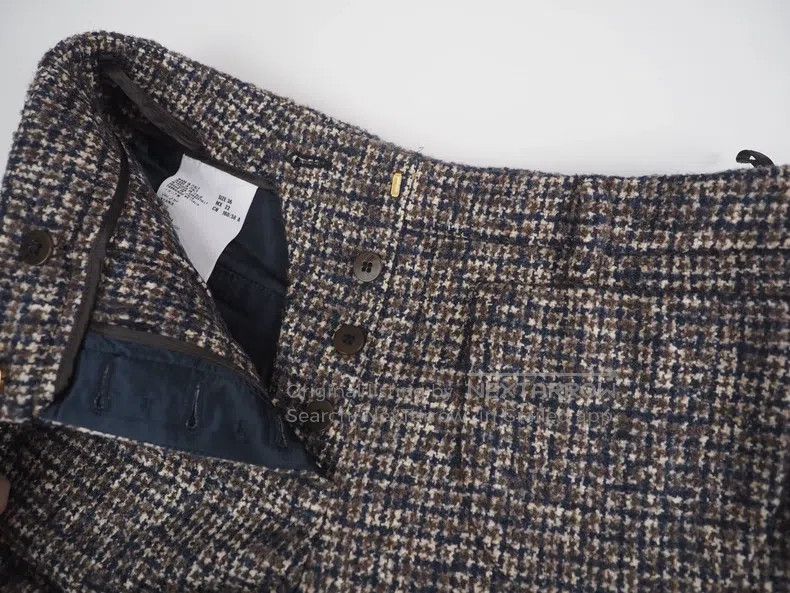 Miu Miu Miu Miu Grey Coarse Tweed Wool Shorts Size 35" - 3 Thumbnail