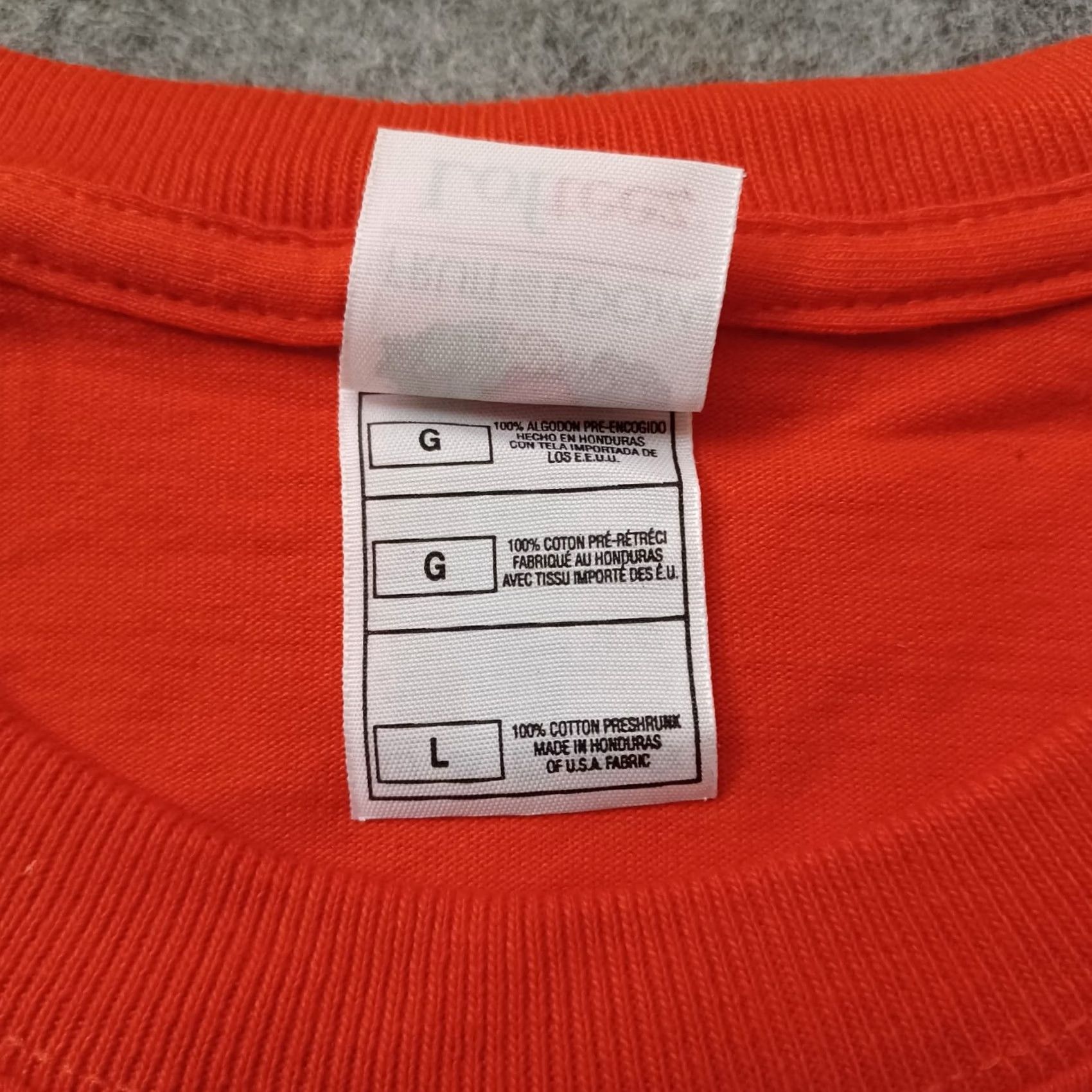 Fruit Of The Loom Nike Shirt Men's L Orange Logo Motorcycle Madness Santa Maria California 2004 USA Size US L / EU 52-54 / 3 - 2 Thumbnail