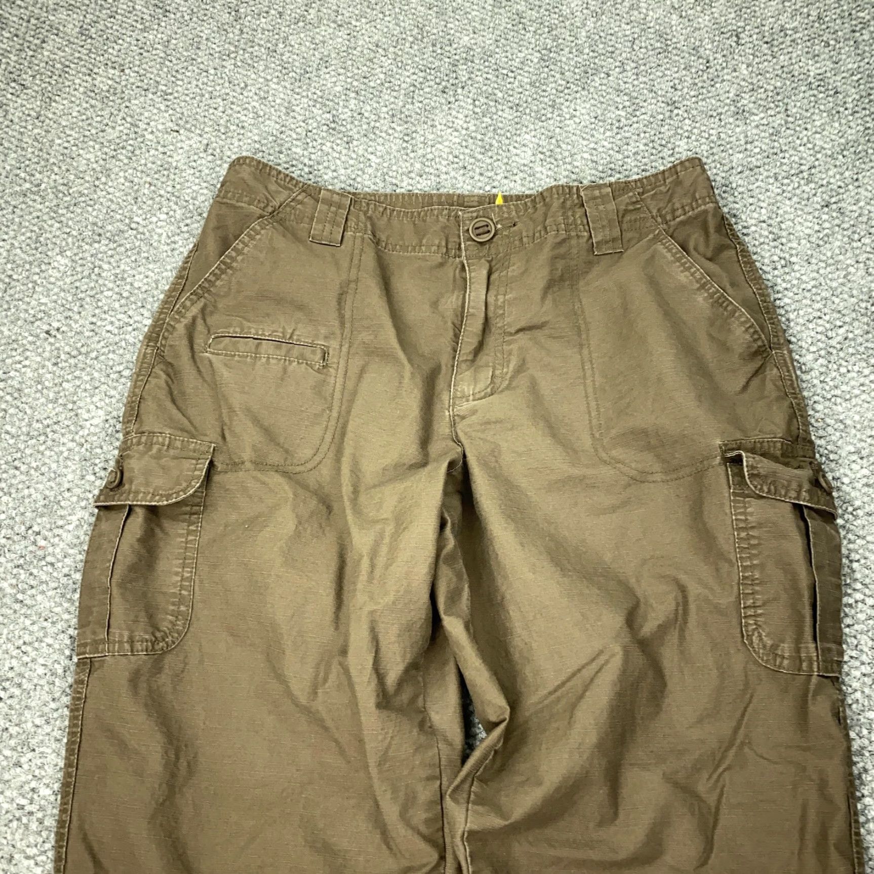 Vintage Cabelas Cargo Pants Womens 10 Brown Cotton Tencel Hiking Outdoor Casual Size 32" / US 10 / IT 46 - 2 Thumbnail