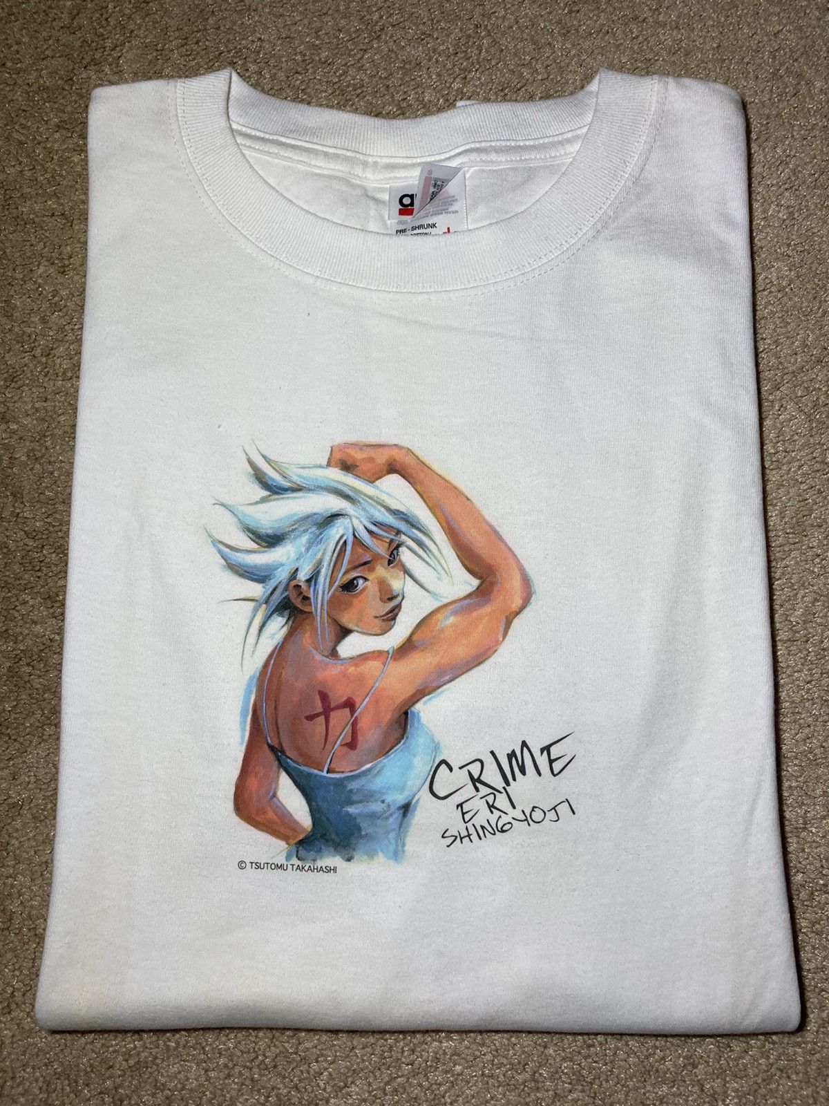 Anime 2001 Tsutomu Takahashi Manga Anime Tee Eri Shingyoji Crime Size US L / EU 52-54 / 3 - 1 Thumbnail