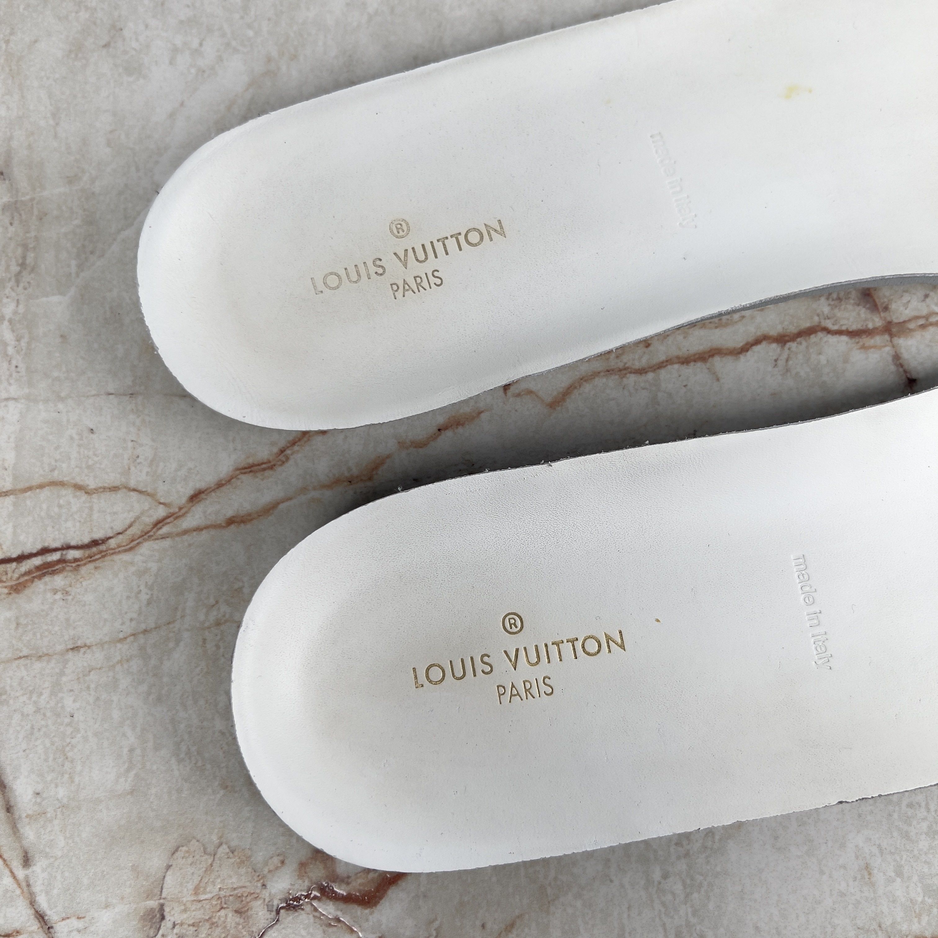 Louis Vuitton Rivoli LV Monogram Sneakers White Leather Size US 10.5 / EU 43-44 - 9 Thumbnail