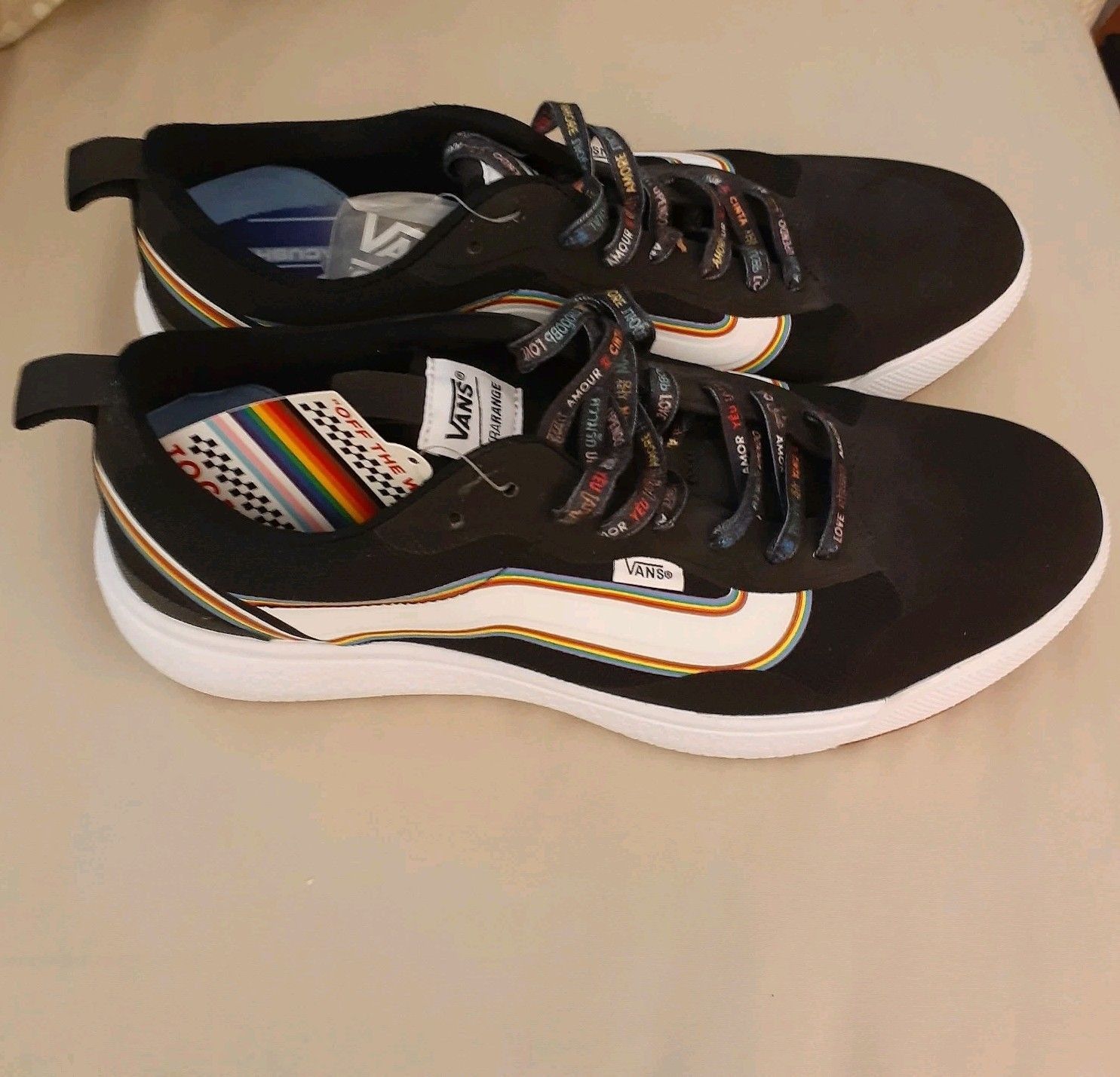Vans Vans Ultrarange Exo Pride Love Sneakers Shoes Black White Size US 11 / EU 44 - 1 Thumbnail