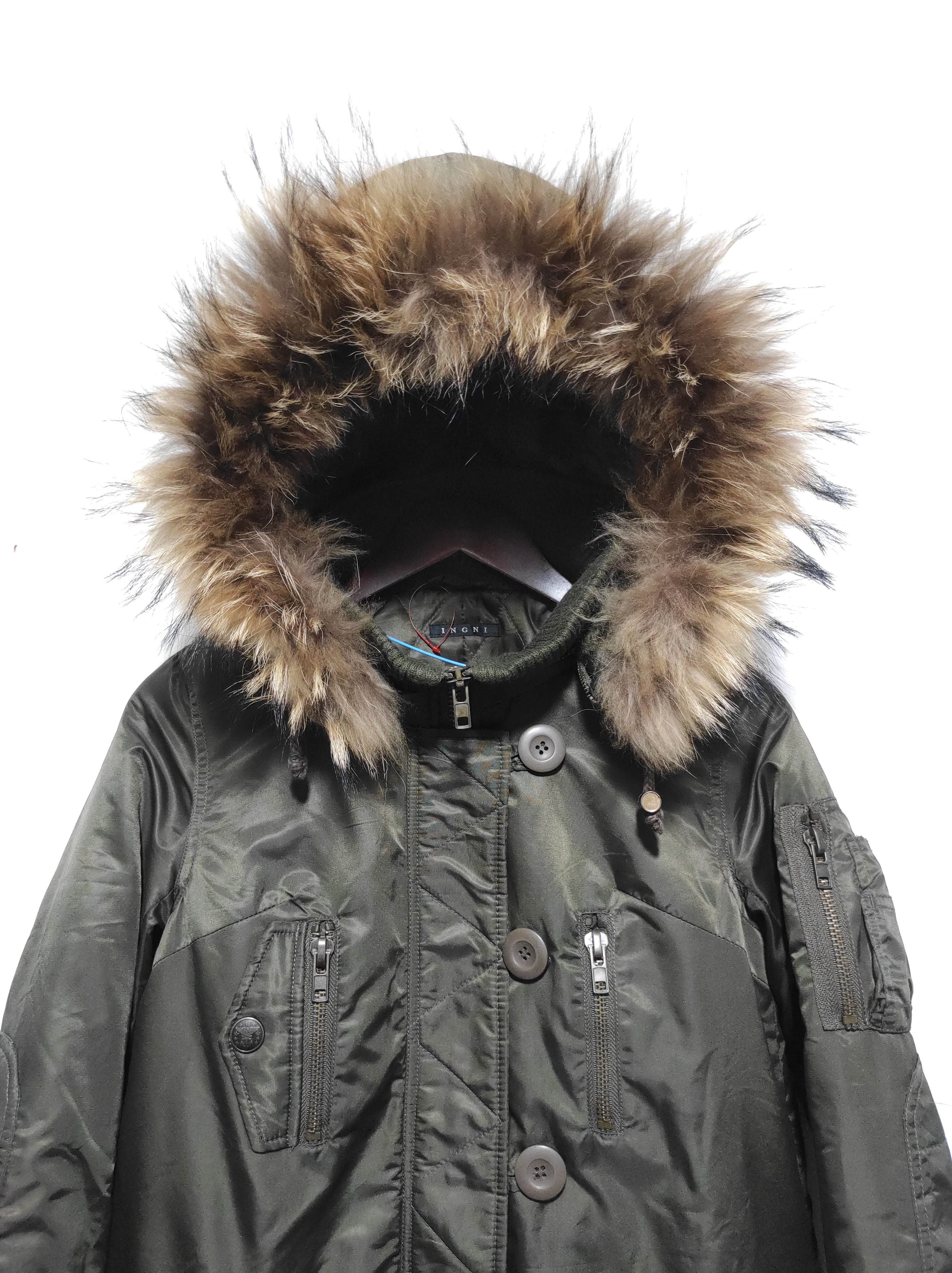 Le Grande Bleu (L.G.B.) INGNI Double Zip fur hoodie parka jacket LGB style Size US S / EU 44-46 / 1 - 4 Thumbnail