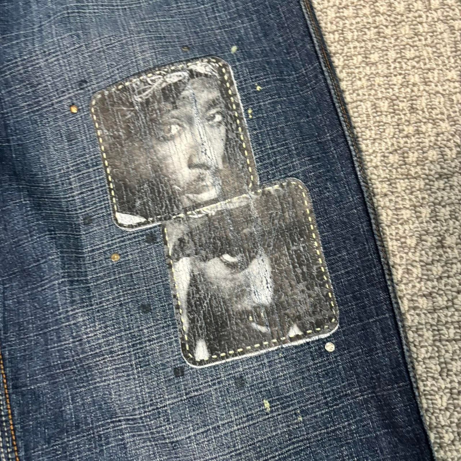Makaveli Vintage Makaveli Tupac Shakur Extremely Baggy Y2K Jeans Size US 34 / EU 50 - 3 Thumbnail