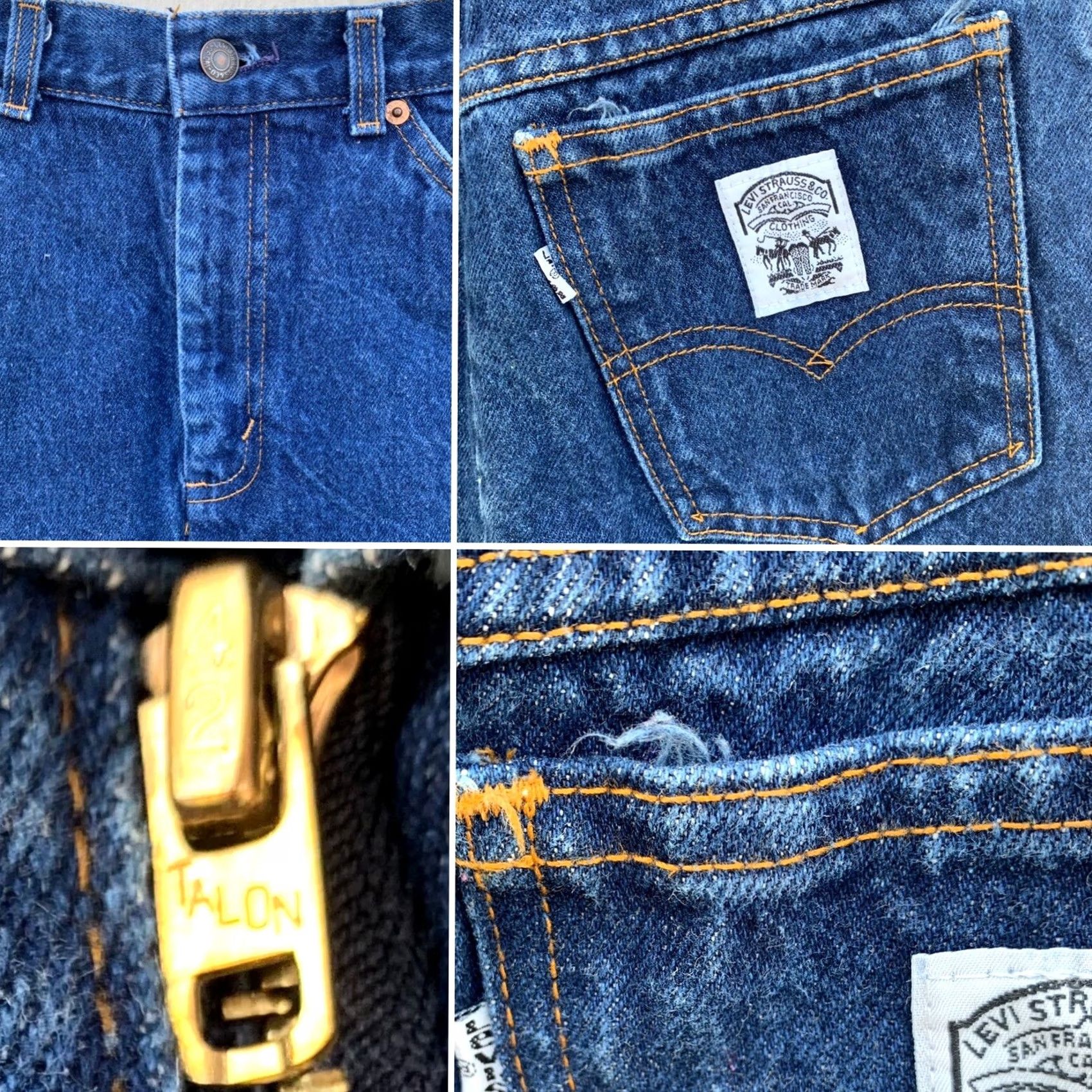 Levi's VINTAGE Levi's High Waist Jeans Skirt Denim Talon 42 Zipper Size 9 25.5 In Waist Blue Rockabilly 1980s Mens Womens Adults Girls Boys Size 30" / US 8 / IT 44 - 3 Thumbnail