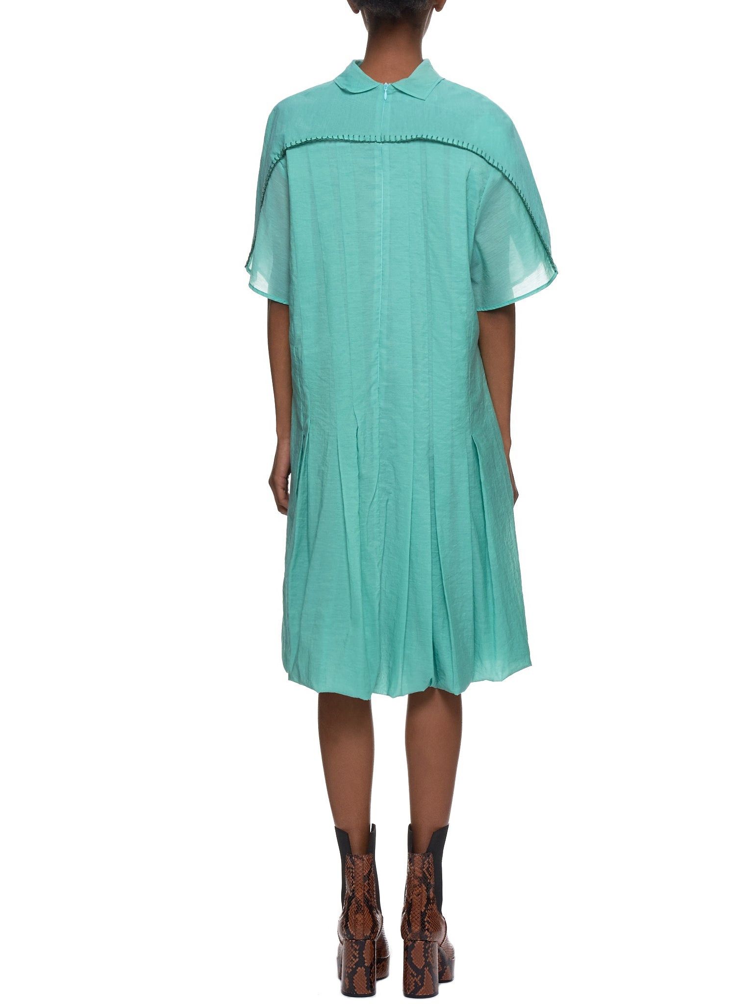 Acne Studios o1y0725 Mini Dress in Green Size XS / US 0-2 / IT 36-38 - 3 Thumbnail