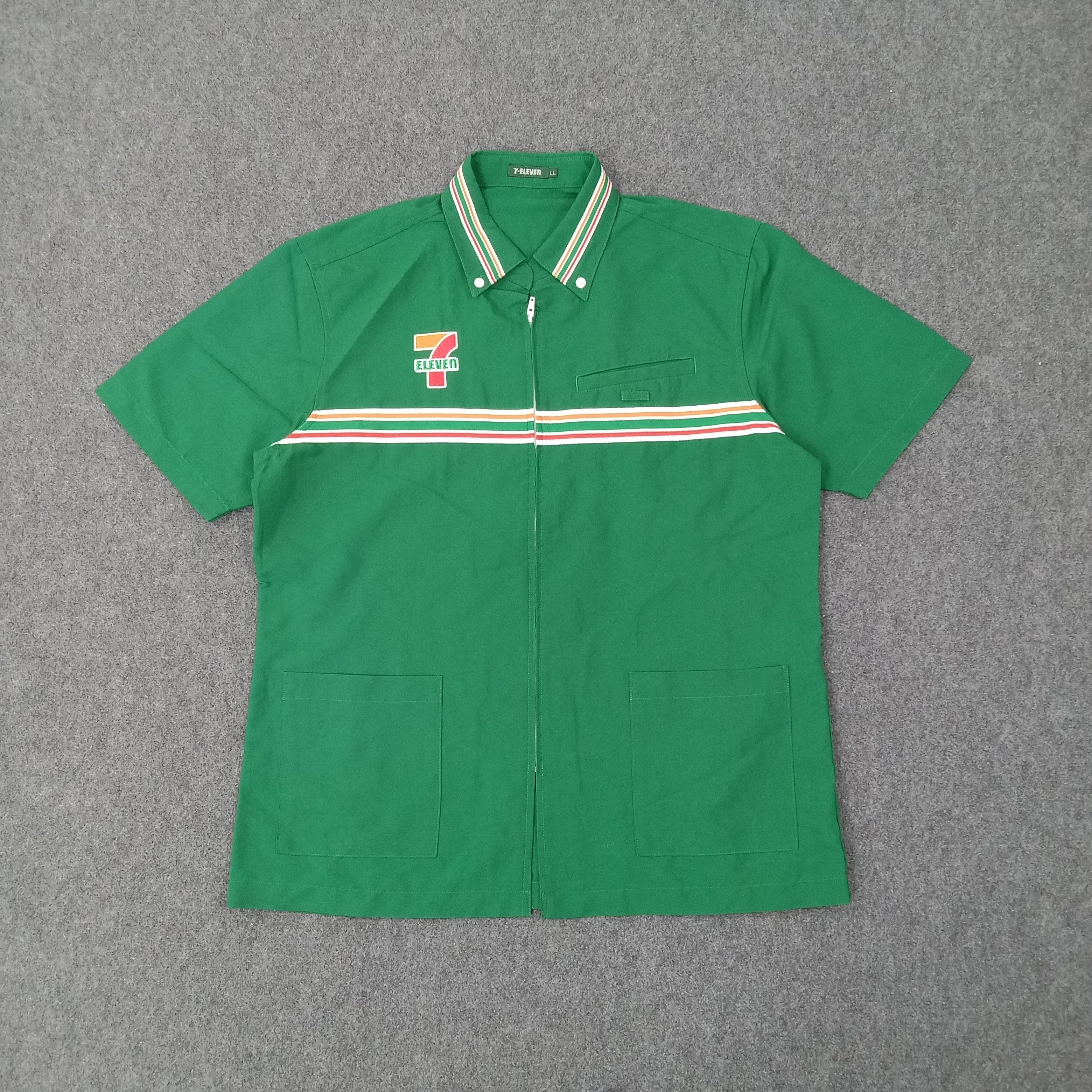 Japanese Brand 7 Eleven Japanese Brand Uniform Work Jacket C259N33 Size US L / EU 52-54 / 3 - 1 Thumbnail