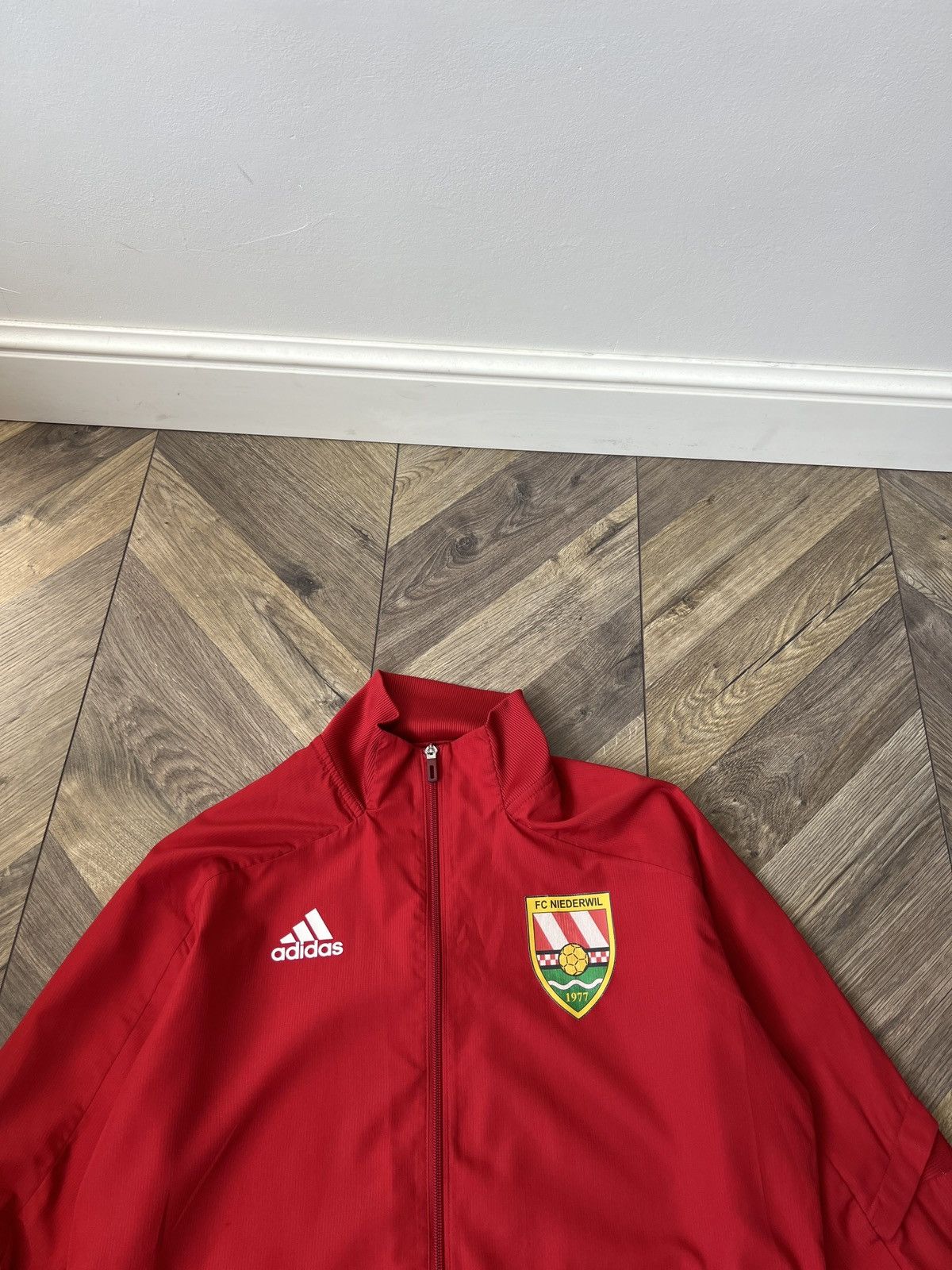 Adidas Vintage Adidas FC Niederwil Track Football Jacket Size US M / EU 48-50 / 2 - 2 Thumbnail