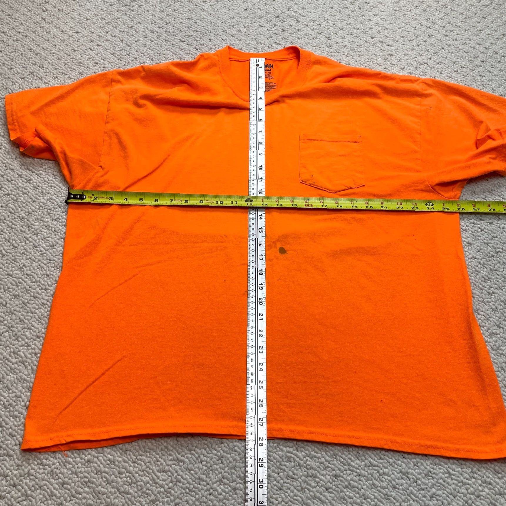 Gildan Gildan Dry Blend Shirt Mens 2XL Orange Short Sleeve Pocket Tee Adult Solid Size US XXL / EU 58 / 5 - 7 Thumbnail