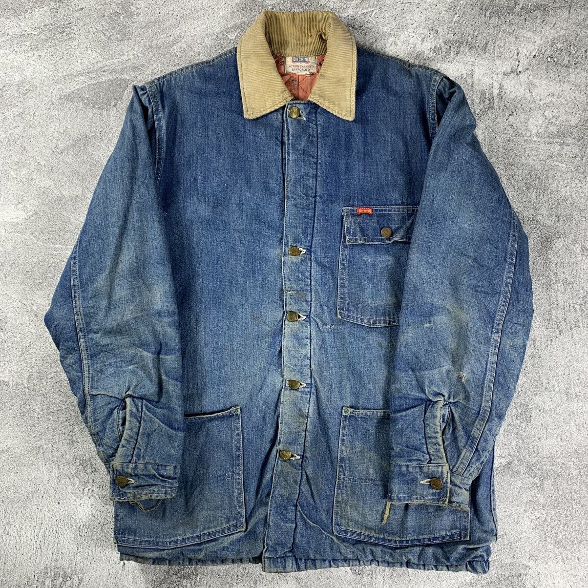 Big Mac × Sears Vintage 70s Big Smith Denim Chore Jacket Size US L / EU 52-54 / 3 - 2 Thumbnail