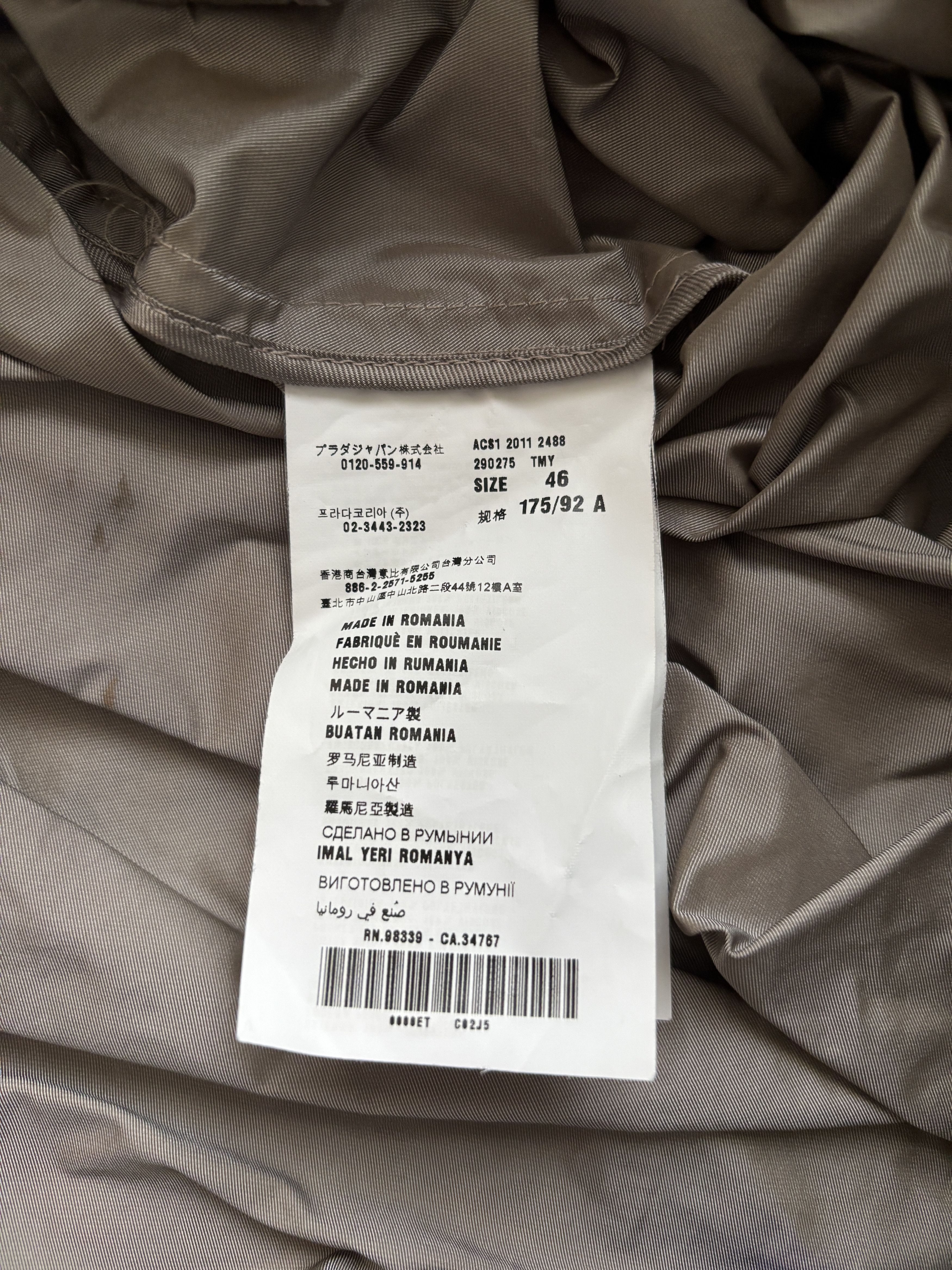 Prada ⚡️QUICK SALE⚡️2011 Prada Sport Linea Rossa Grey Raincoat Size US S / EU 44-46 / 1 - 5 Thumbnail
