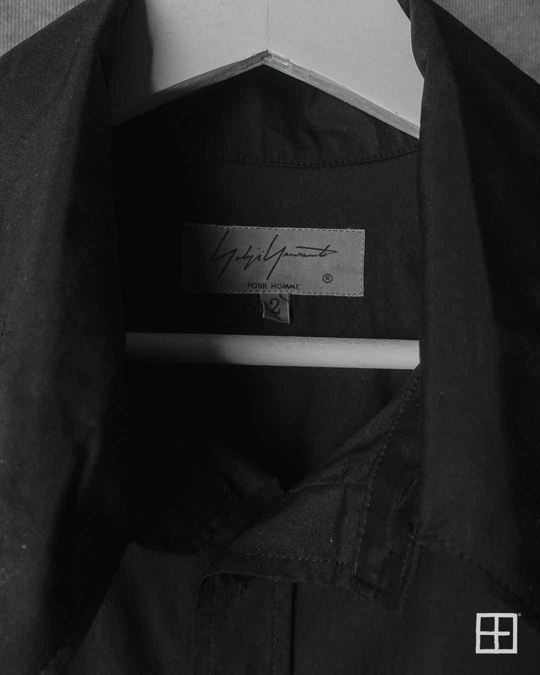 Yohji Yamamoto Yohji Yamamoto Pour Homme AW17 Runway Asymmetry Collar Shirt Size US M / EU 48-50 / 2 - 6 Thumbnail