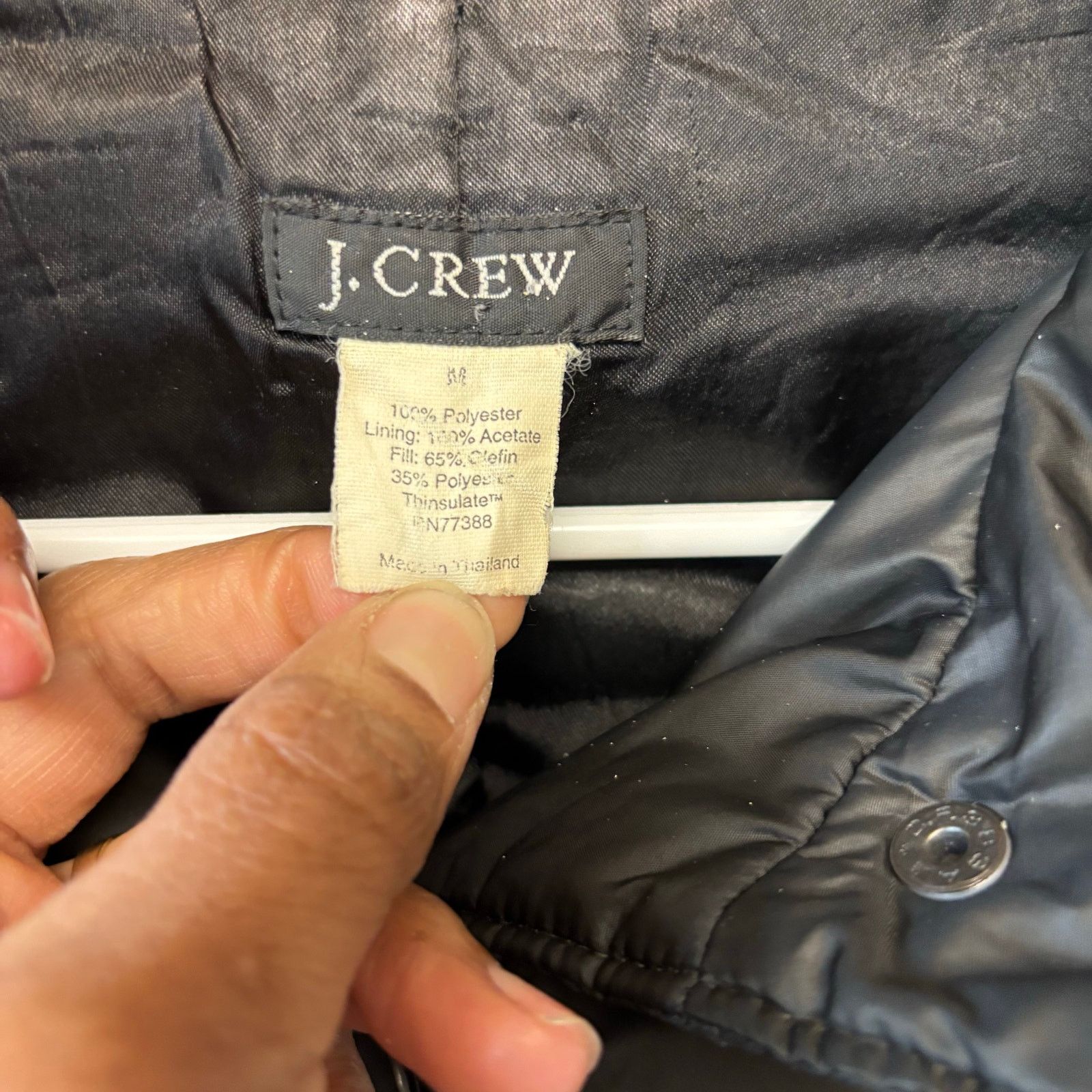 J.Crew Vintage J. Crew Lightweight Puff Jacket Cozy Hooded Long Size M / US 6-8 / IT 42-44 - 4 Thumbnail