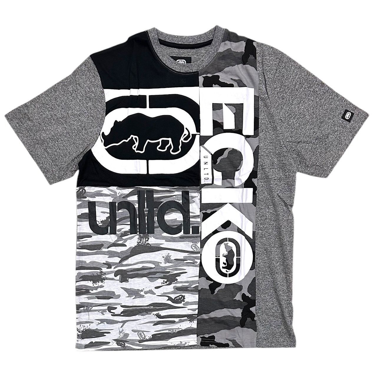Ecko Unltd. Ecko Unltd Men's T-Shirt Panel Stitched Colorblock Tee Size US L / EU 52-54 / 3 - 1 Thumbnail