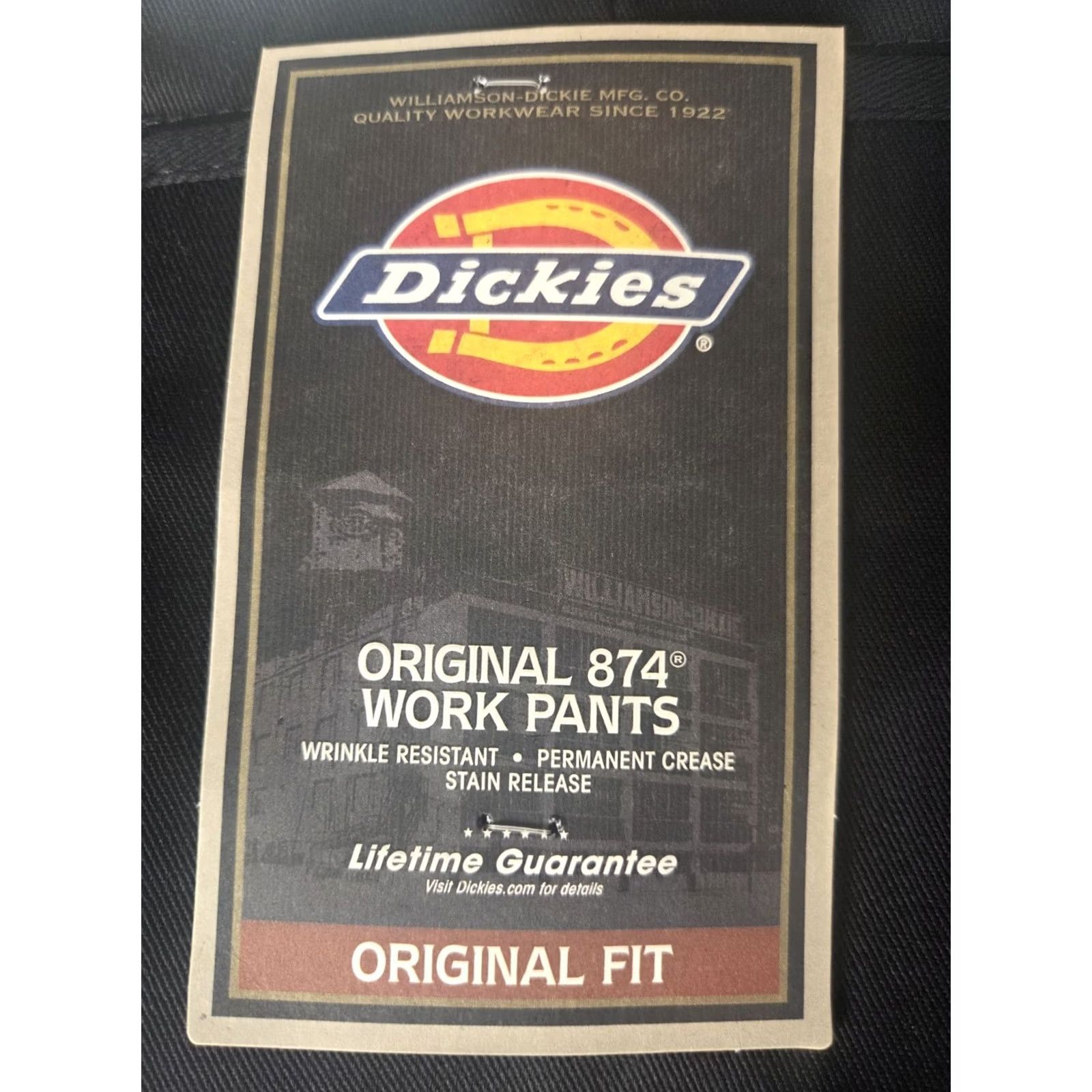Dickies Dickies 874 Dickies Men’s Pants 874 Original Fit Black 44x32 Workwear NWT New Flat Front Belt Loops Inseam 32 Mens Pants Size US 44 / EU 60 - 4 Thumbnail