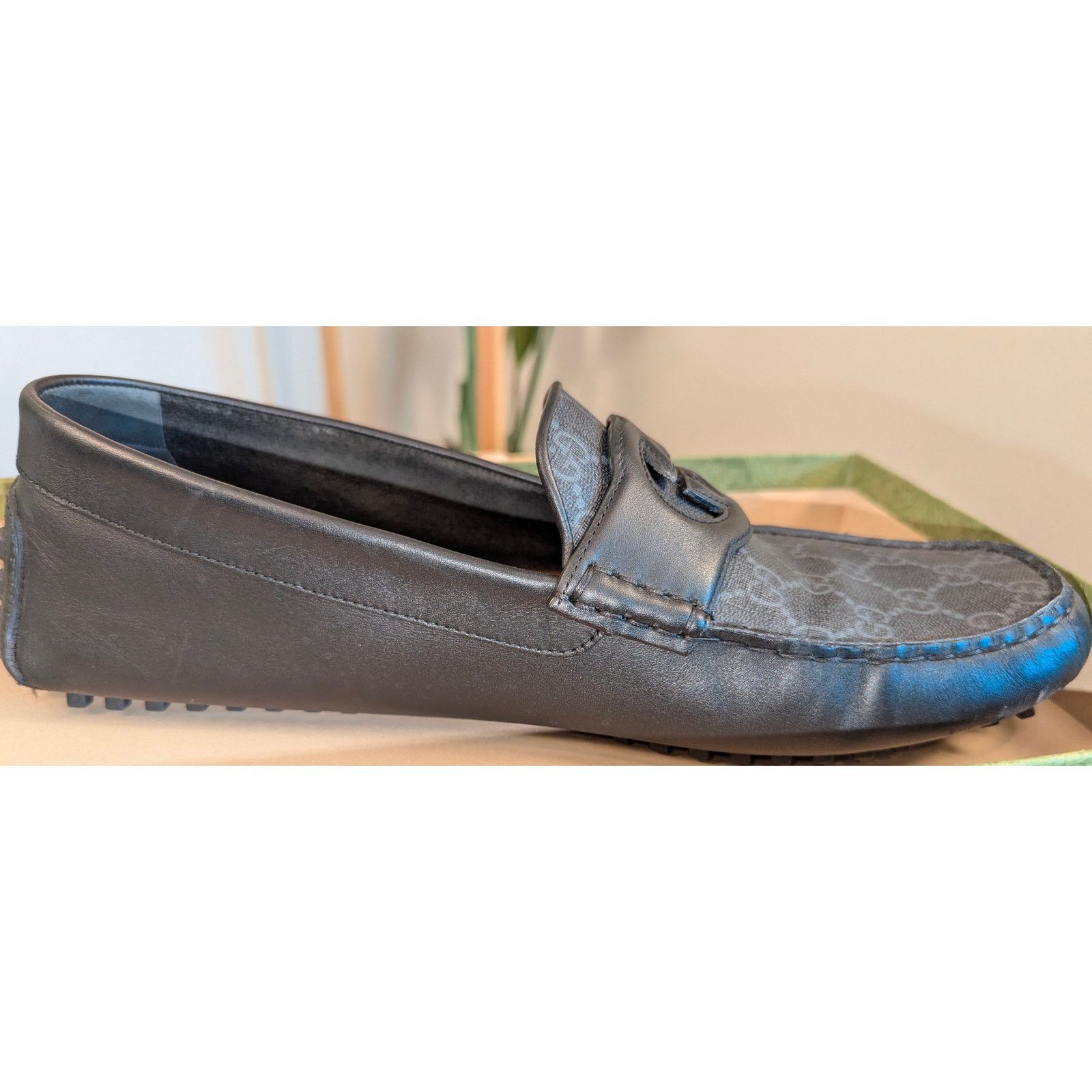 Gucci Gucci GG Supreme Interlocking G Driver Loafers Size US 14 / EU 47 - 7 Thumbnail